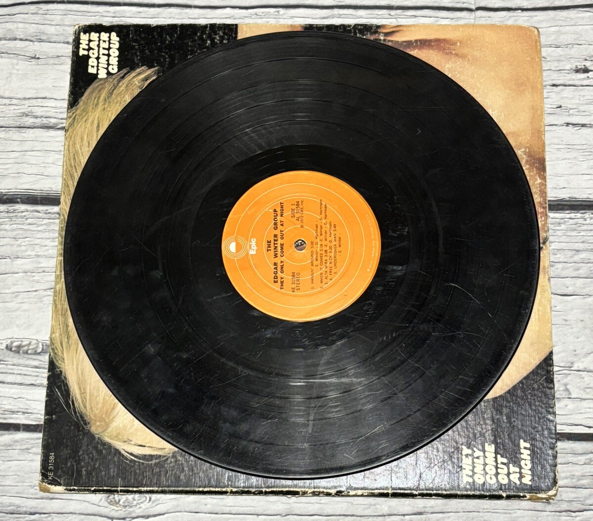 The Edgar Winter Group They Only Come Out At Night Epic PE 31584 W/W