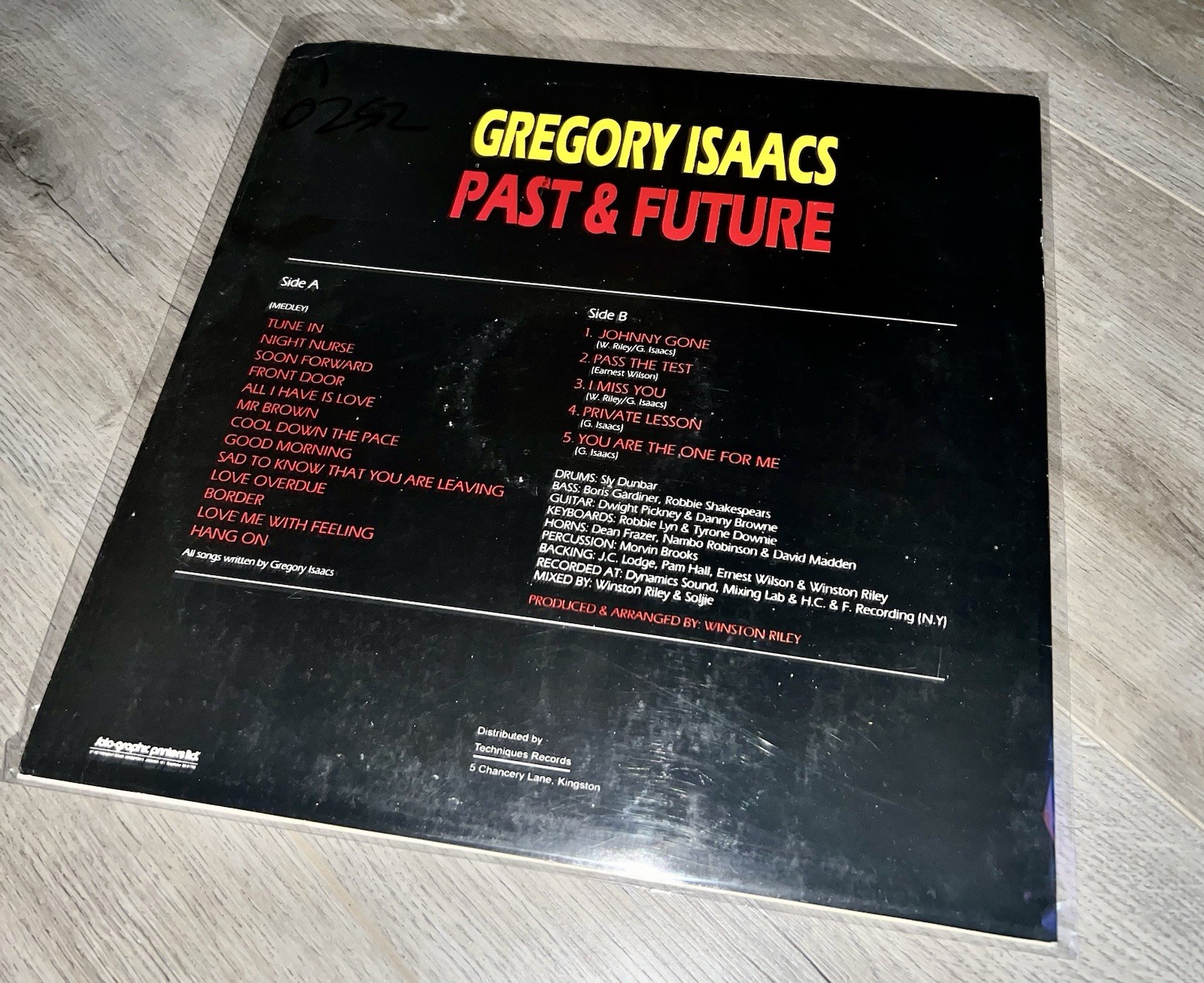 Reggae Vinyl Gregory Isaacs Past & Future LP Repress You’re The One For Me VG