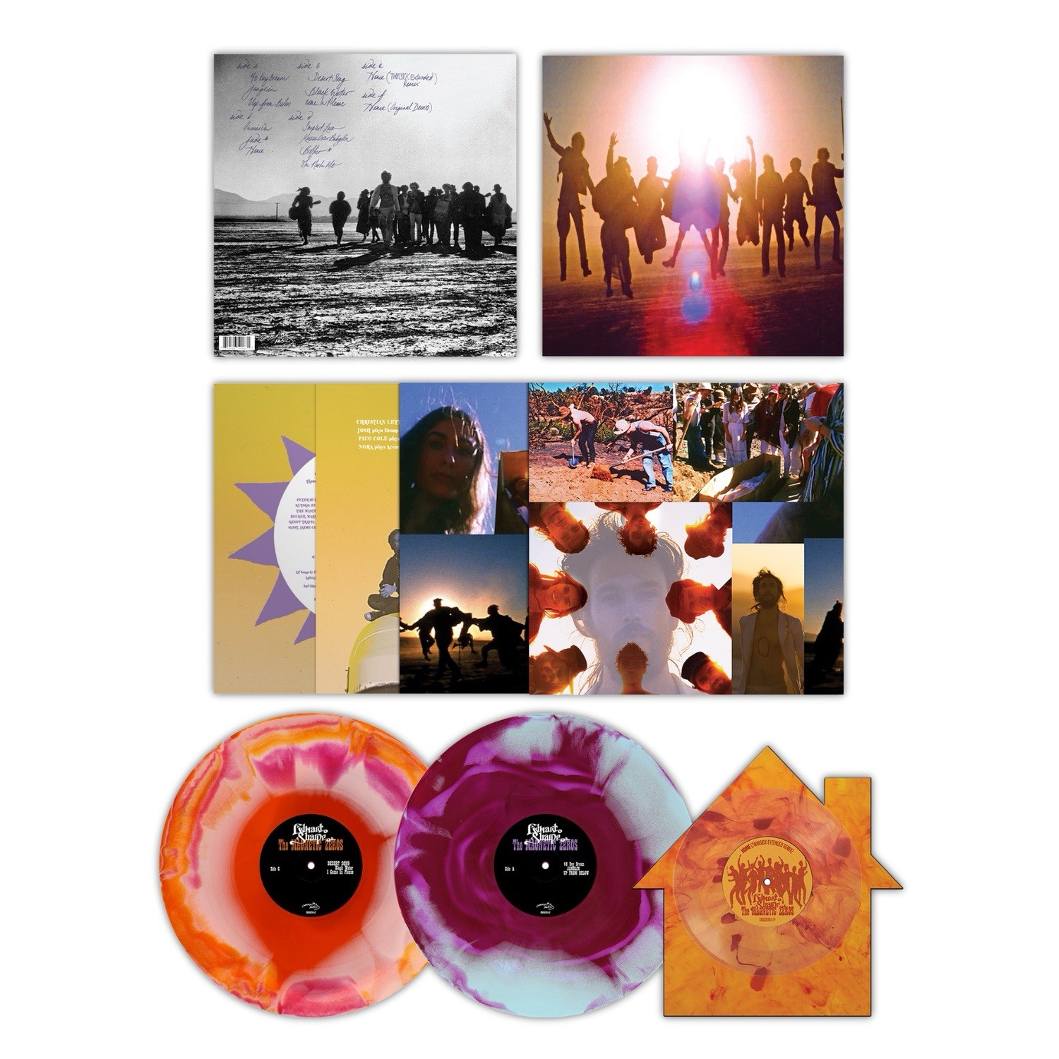 *READ DESC* Edward Sharpe And The Magnetic Zeros Up From Below 3LP Vertigo Vinyl
