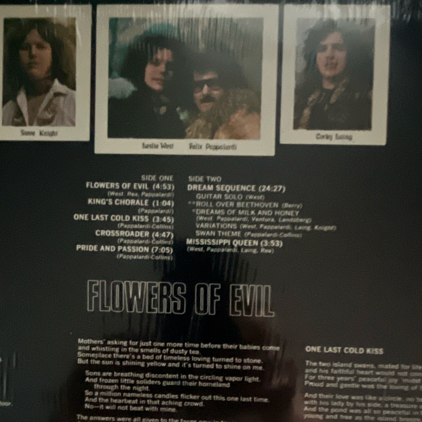 Mountain / Leslie West Flowers of Evil Windfall Vinyl LP Rock Cardboard Sleeve