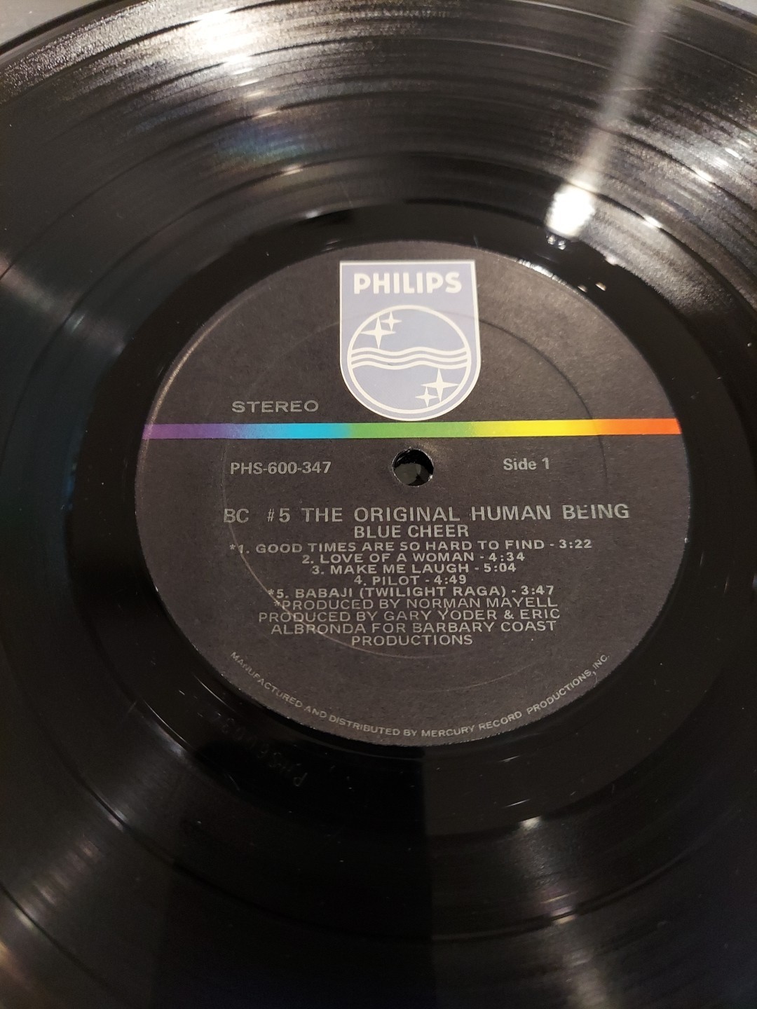 Blue Cheer, BC5 The Original Human Being Vinyl LP Philips, PSYCH/ACID ROCK!