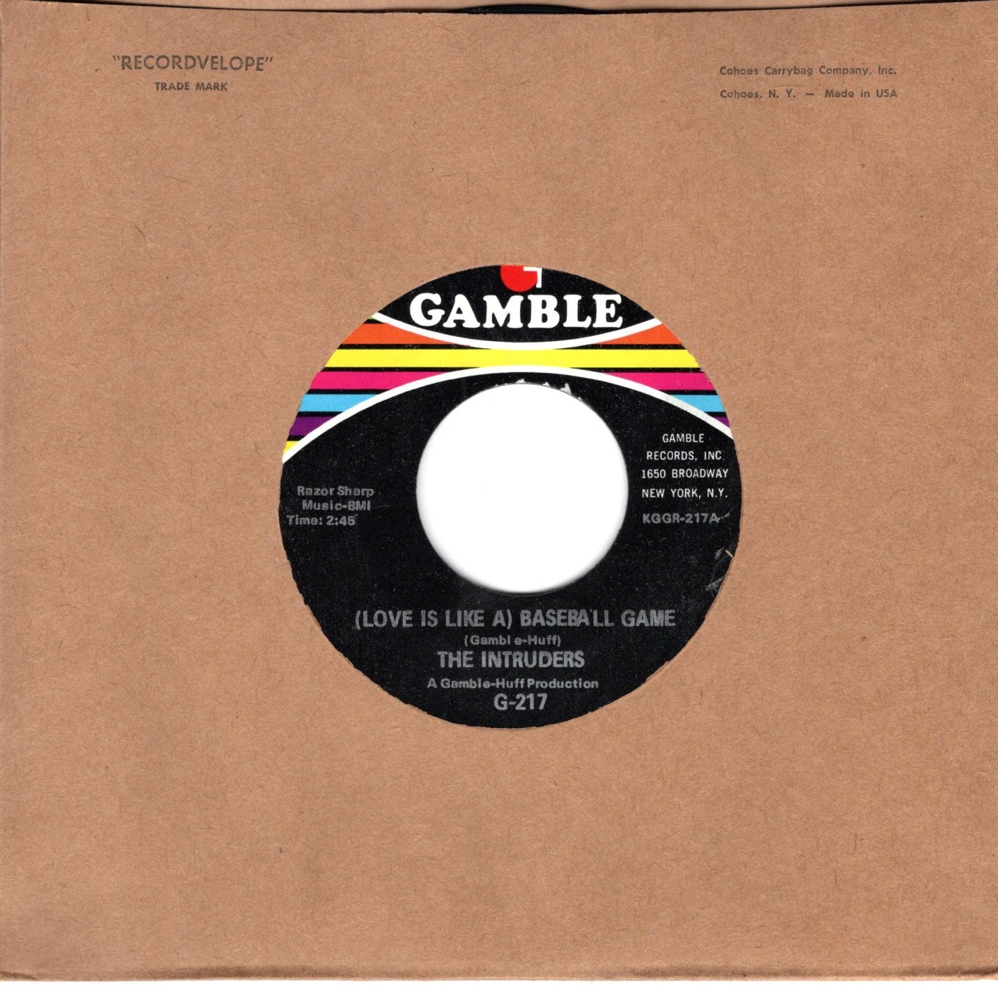 The Intruders- (Love is Like A) Baseball Game (VG+)