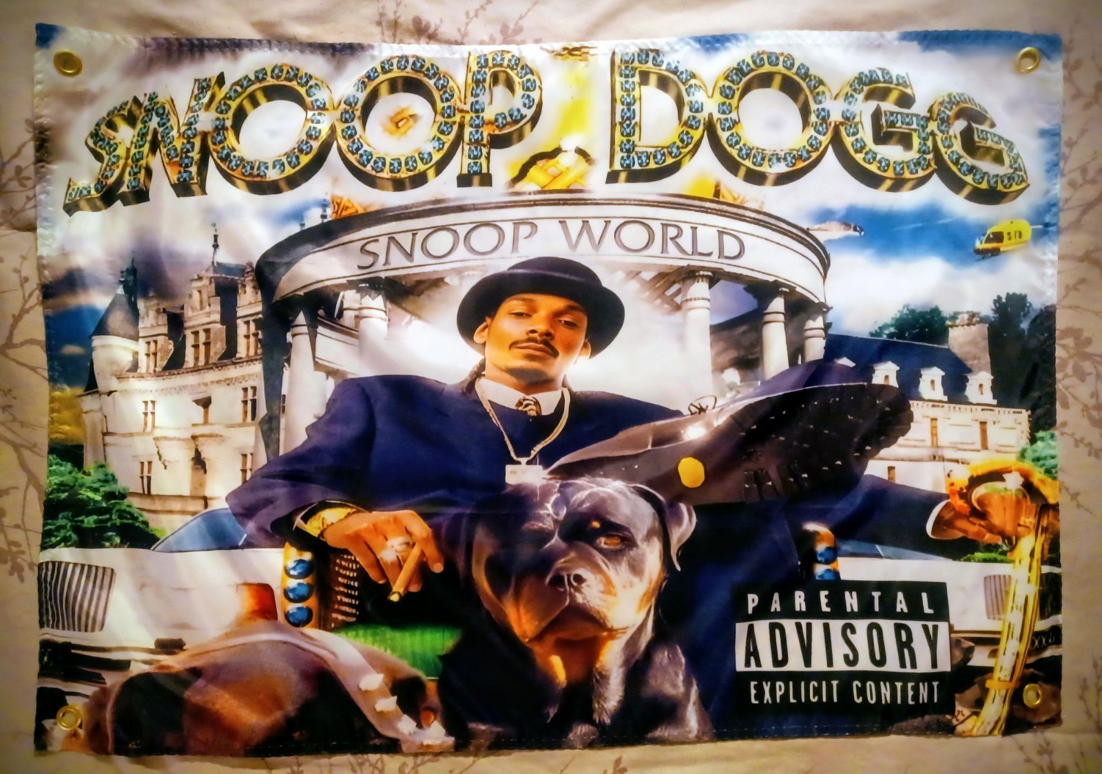 Snoop Dogg No Limit Records Concert Banner Poster Vintage Rap 1998 Doggy Style