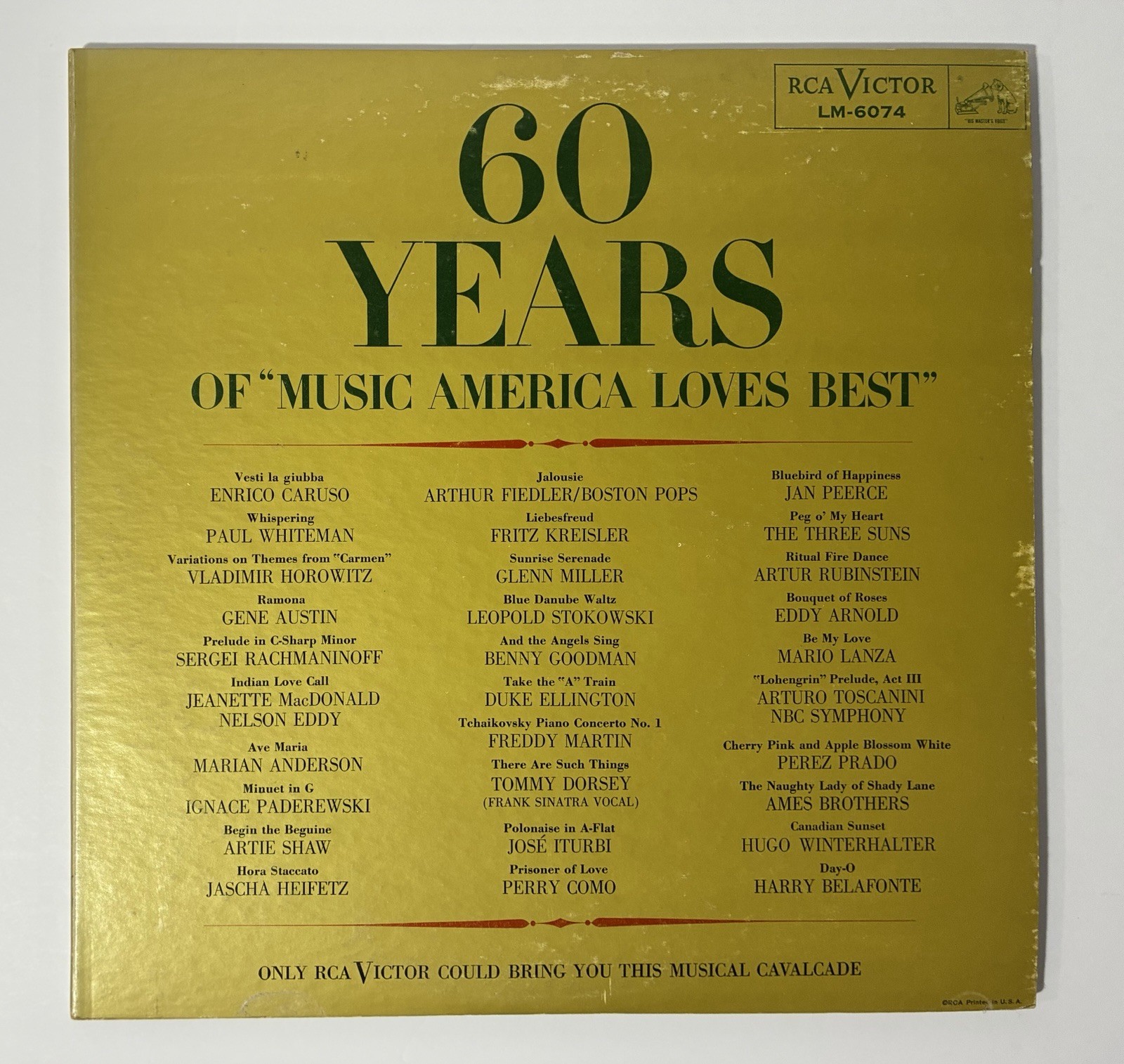 60 Years of Music America Loves Best RCA Victor Vinyl LM 6074