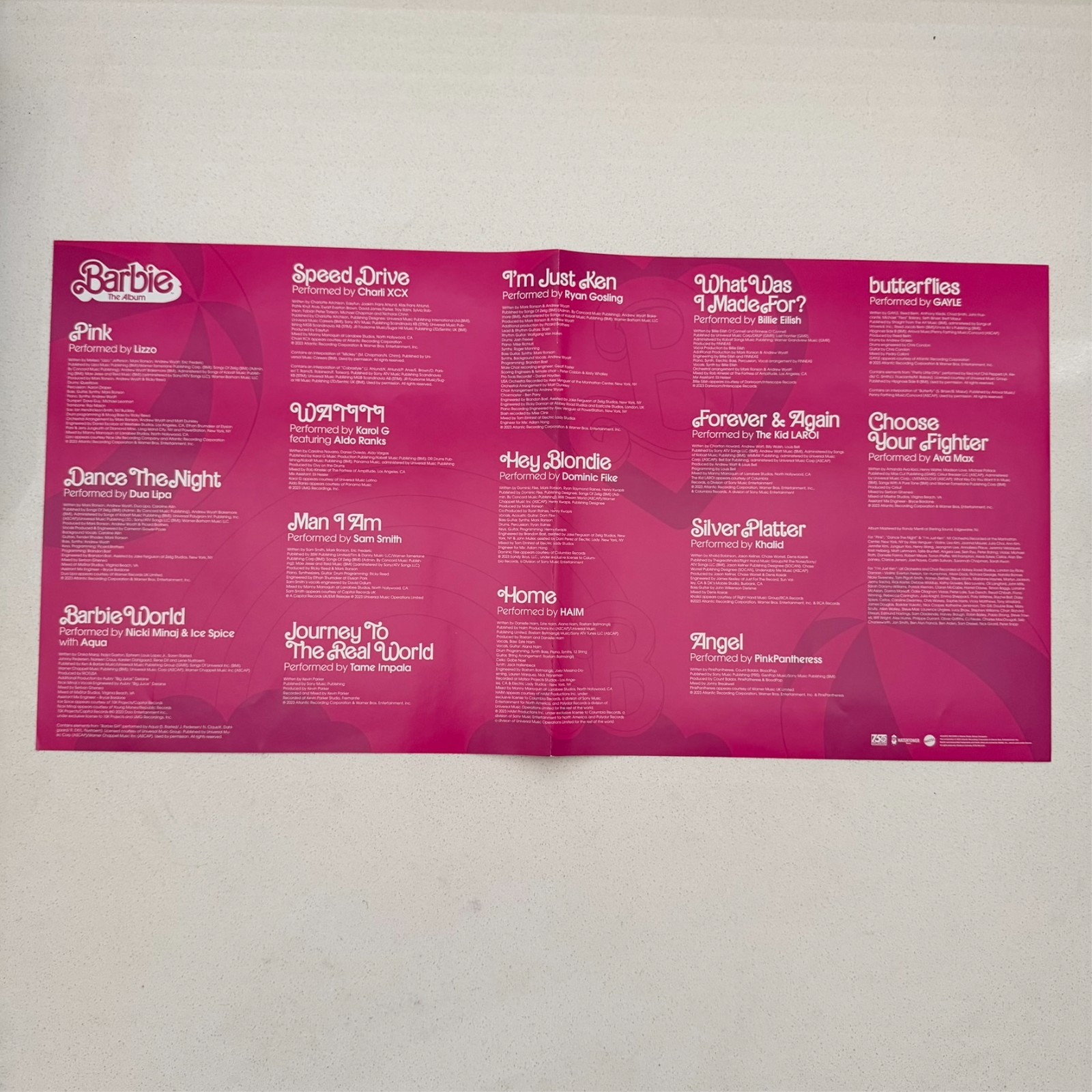 Barbie the Album (Original Soundtrack) Hot Pink Vinyl with Poster