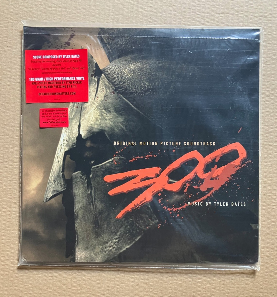 300 Soundtrack 2 LP 2007 US 1st Press 180 Gram Audiophile Vinyl NEW Tyler Bates