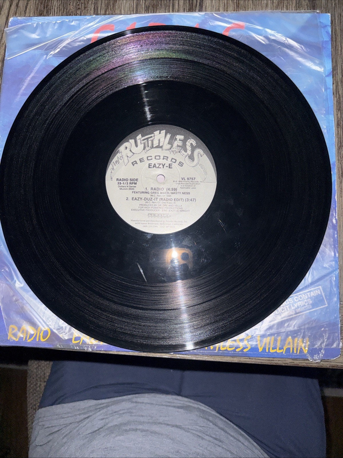 Eazy-E Eazy-Duz-It Single LP Vinyl Record