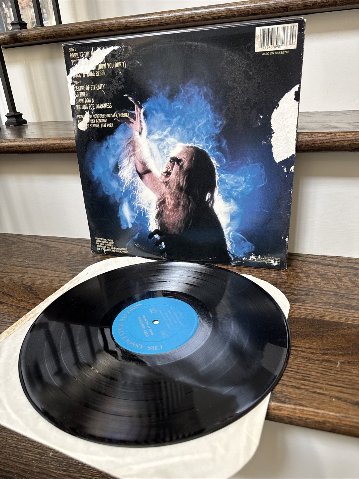 OZZY OSBOURNE Vinyl Bark At The Moon LP Original 1983 CBS Record SEE VIDEO