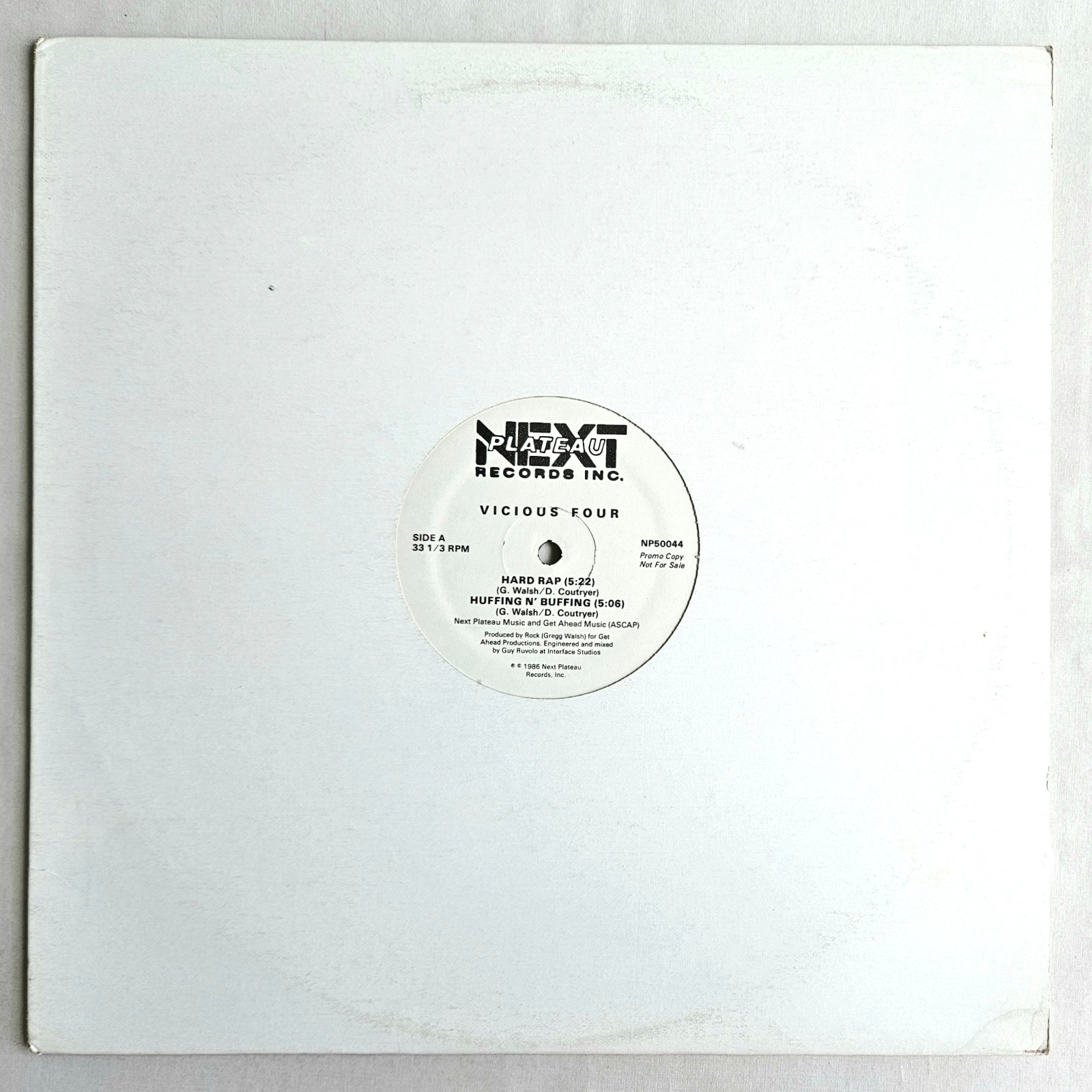 1986 – VICIOUS FOUR – HARD RAP / HUFFING N’ BUFFING – BLACK ROCK & RON DEBUT
