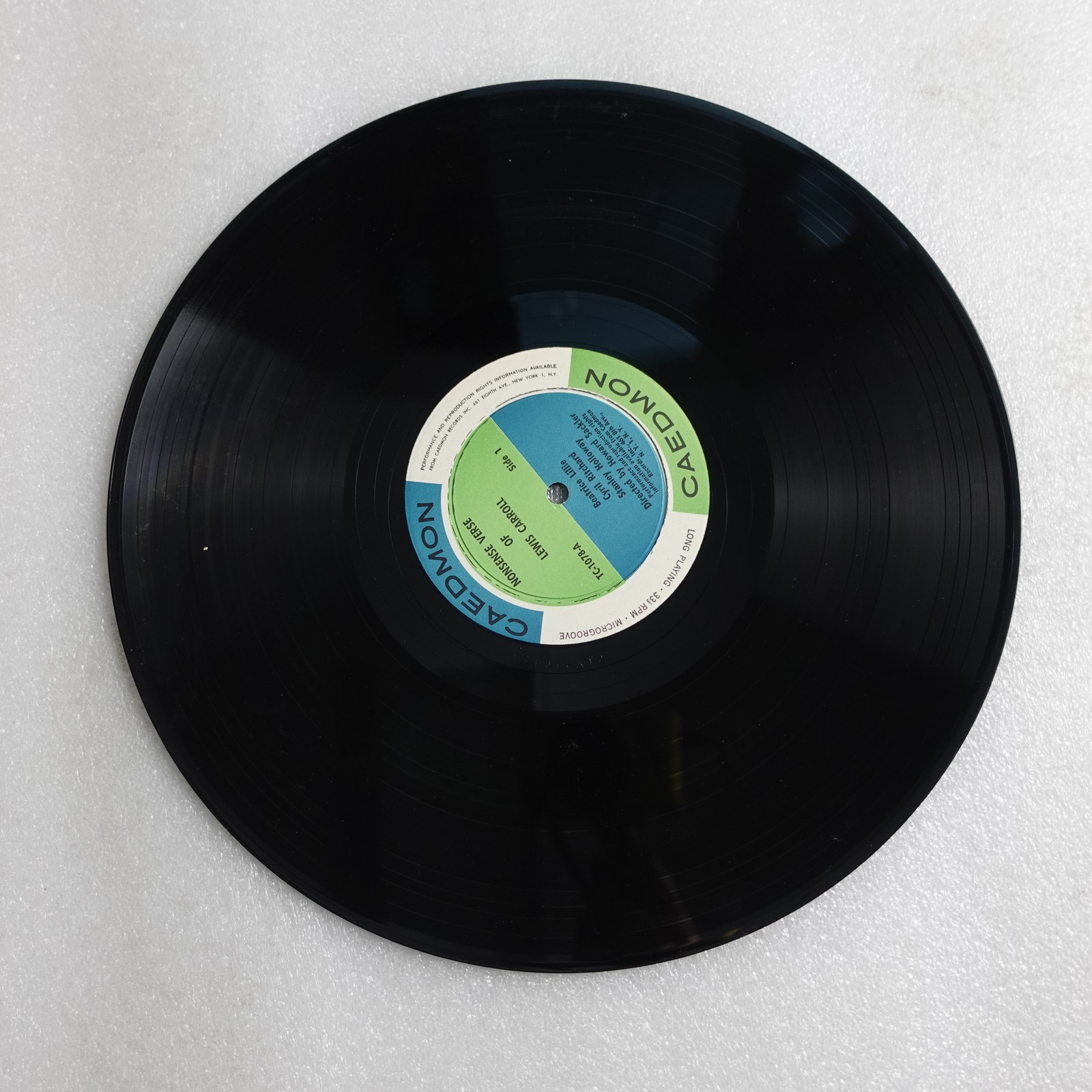 Lewis Carroll Carroll And Lear LP Vinyl Album Record Non-Music Children’s