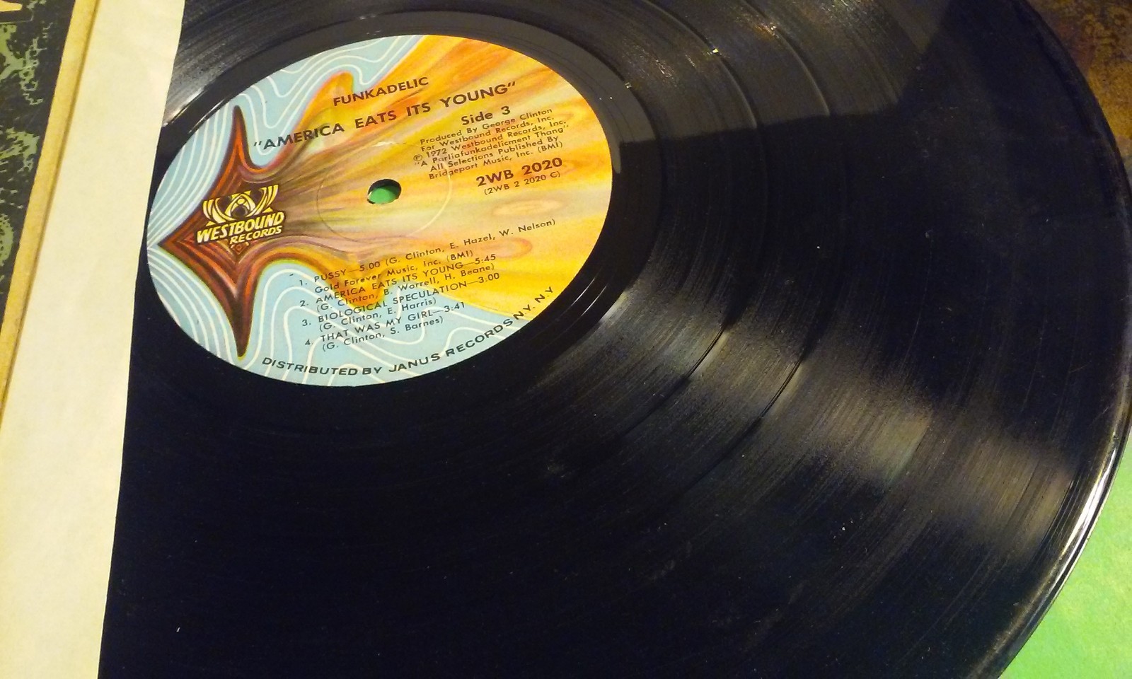 Funkadelic America Eats Its Young 2xLp 1972 Westbound 2WB 2020 VG/VG Scarce