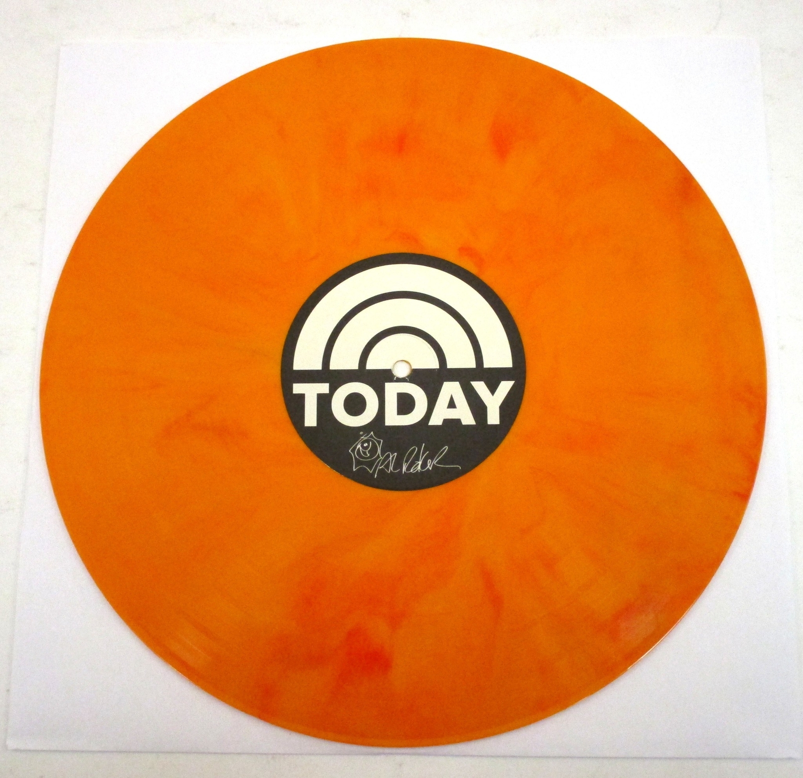 Al Roker Today Show TV NBC News 2017 Promo Only Orange Colored Vinyl LP