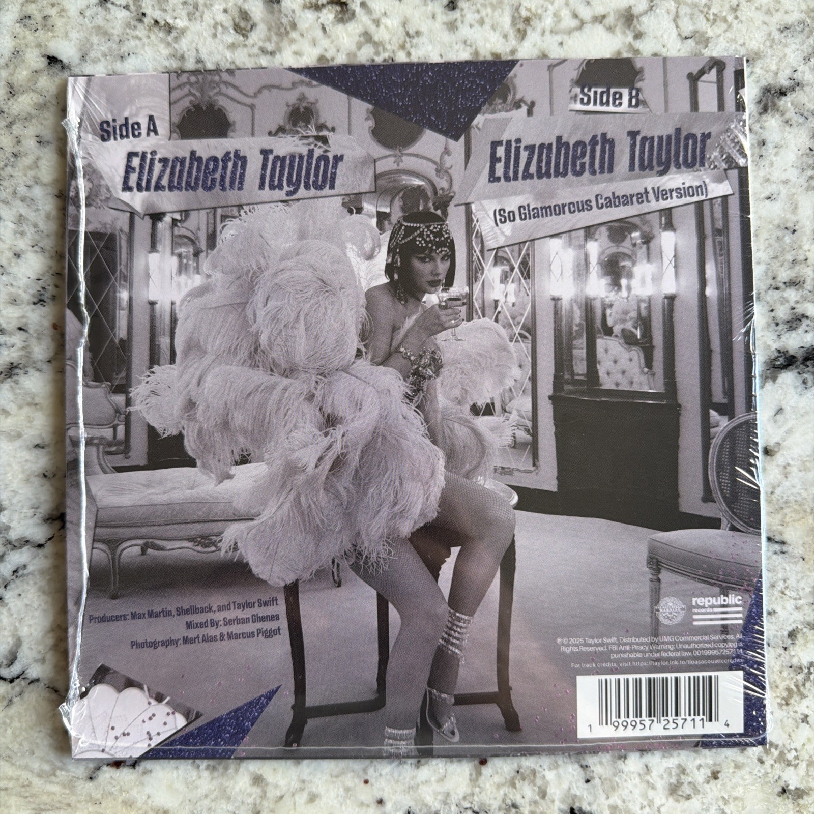 TAYLOR SWIFT – Elizabeth Taylor 7″ Purple Glitter – Record Store Day – RSD 2026