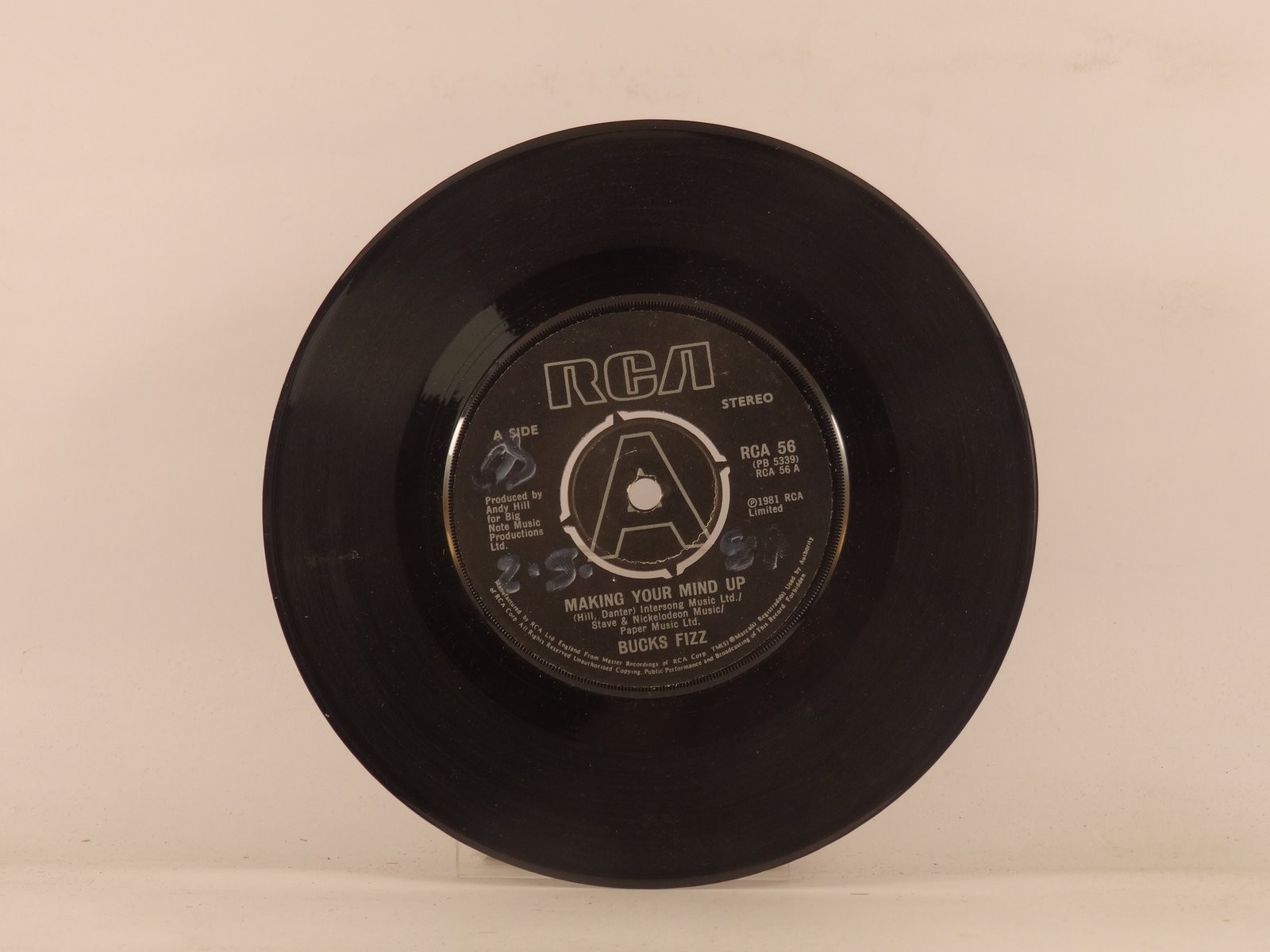 BUCKS FIZZ MAKING YOUR MIND UP (3) (137) 7″ RCA VICTOR