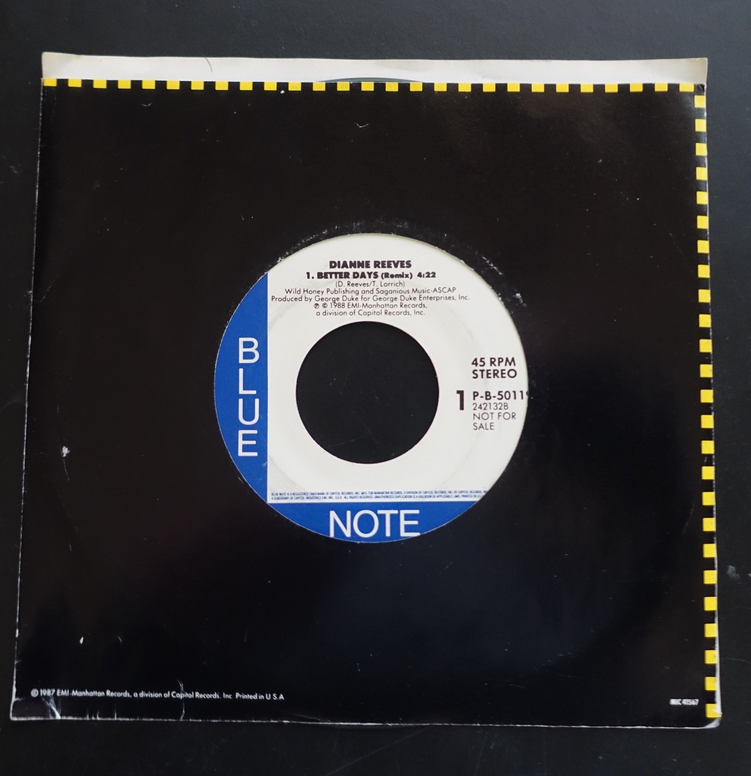 Dianne Reeves – Better Days (Remix) Blue Note – B-50119 Promo