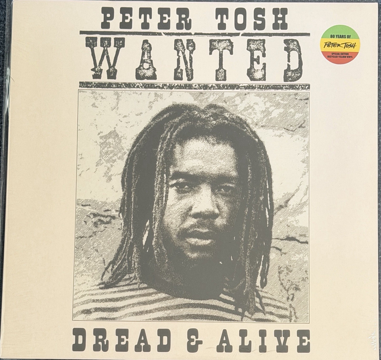 Peter Tosh ¨Wanted Dread & Alive¨ Yellow LP/Vinyl 2025 Reissue