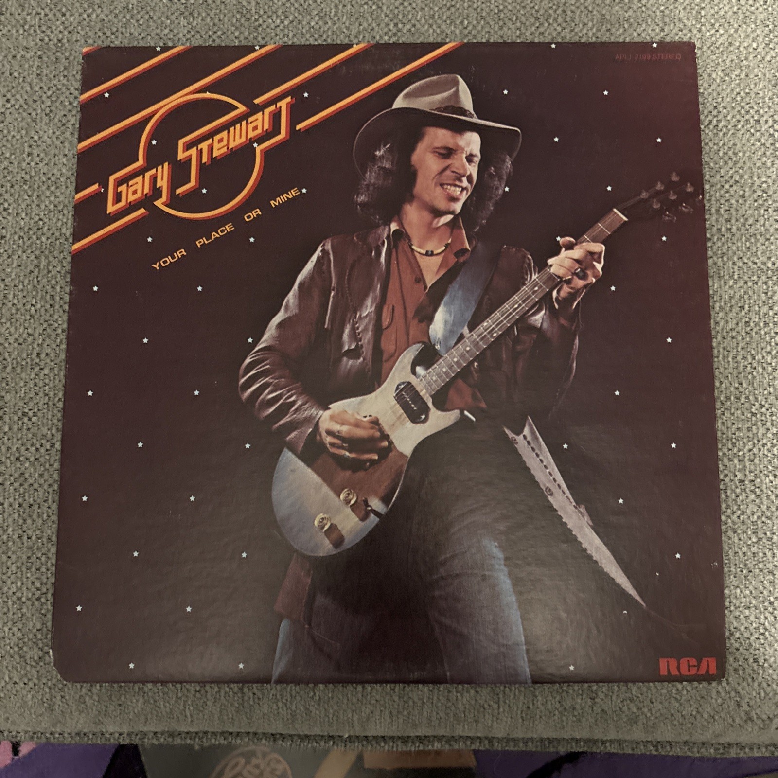 GARY STEWART YOUR PLACE OR MINE VINYL LP VG