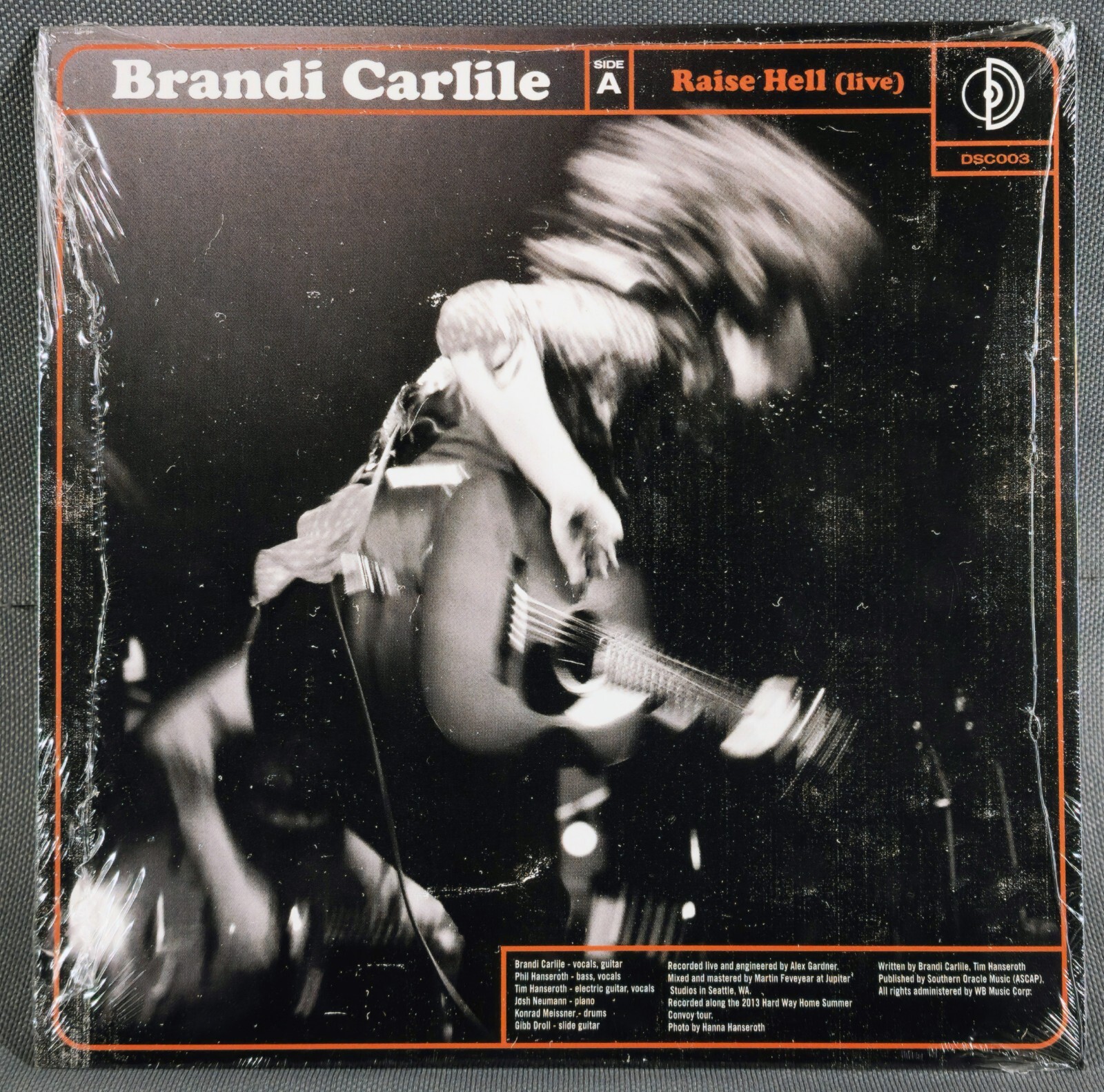 Brandi Carlile “Raise Hell” The Lone Bellow Split 7” Vinyl Live Ltd Ed RSD 2013