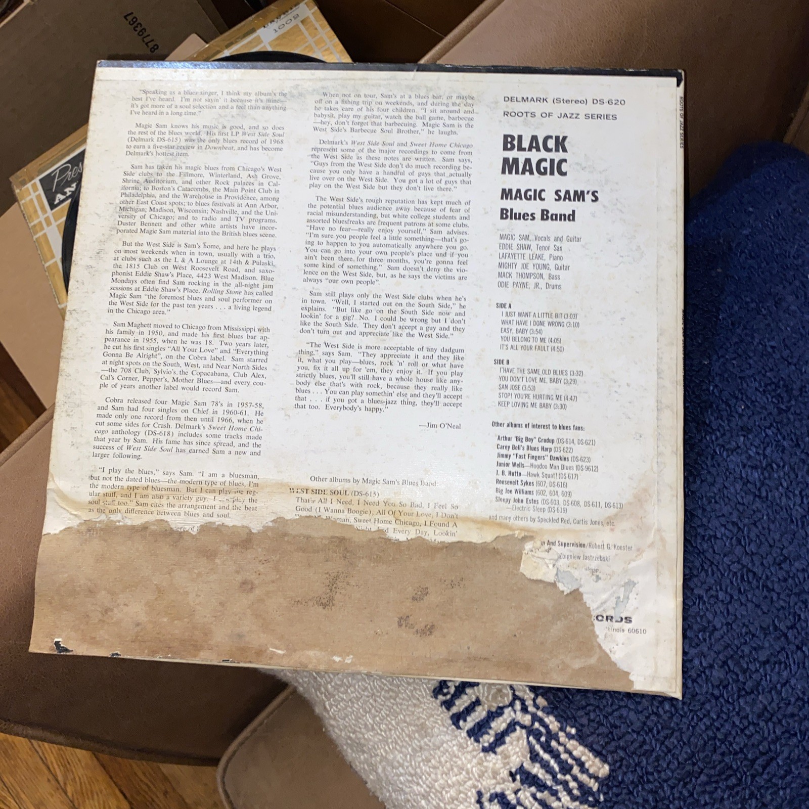 BLACK MAGIC DELMARK DS-620 MAGIC SAM BLUES BAND EX FIRST PRESS