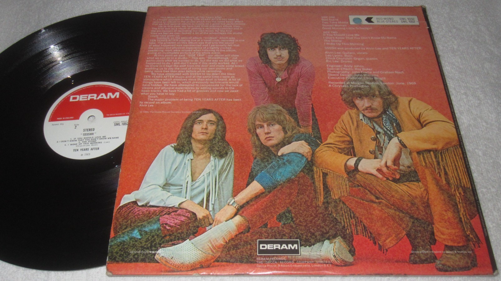 Ten Years After – Ssssh. – Deram SML 1052 – UK import – hard rock / psych / M-