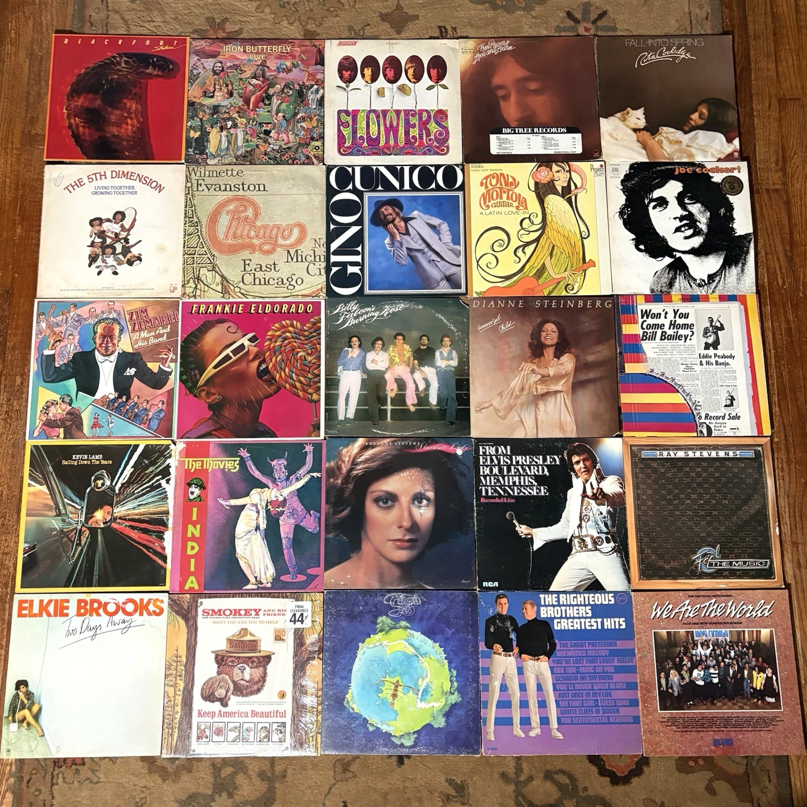 Vintage Vinyl Records Collection 25 LP Classic Rock Eclectic 1970s 80s Mixed Lot