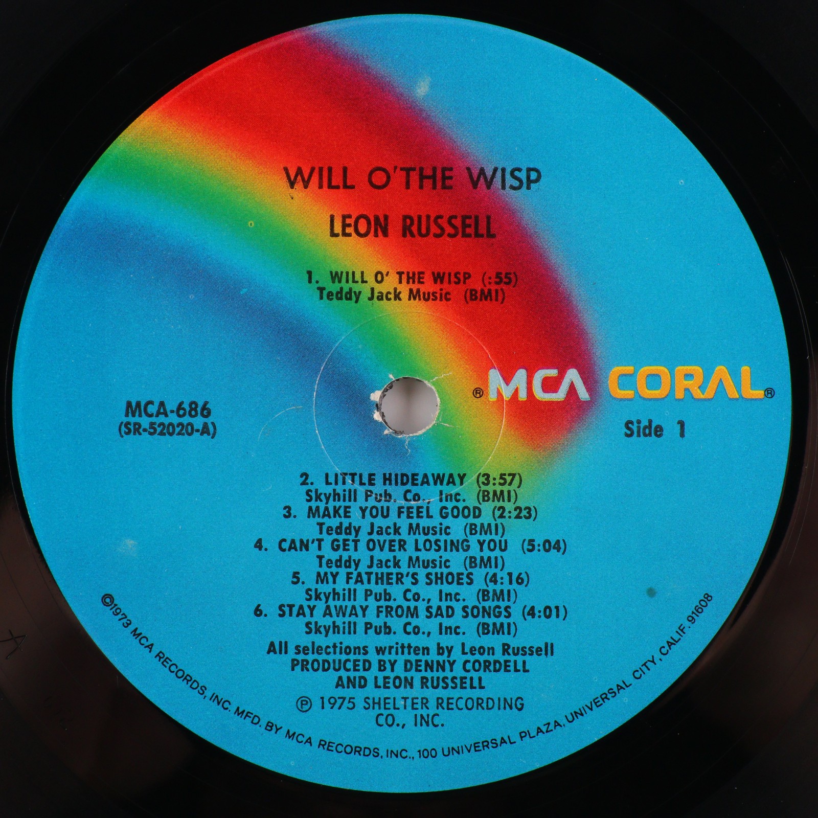 Leon Russell Will O’ The Wisp 1979 Reissue 12″ LP Vinyl Record MCA-686 SRL-52020