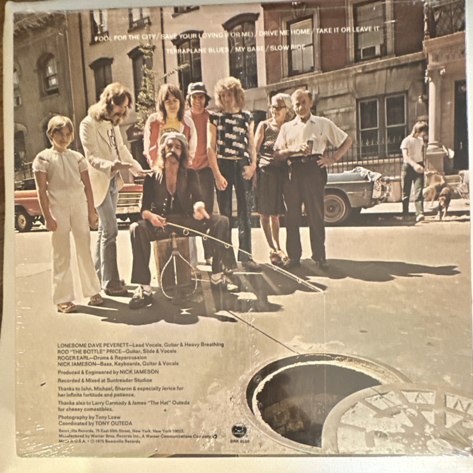 FOGHAT – FOOL FOR THE CITY – VINYL LP 12″ – ROCK – BEARSVILLE RECORDS