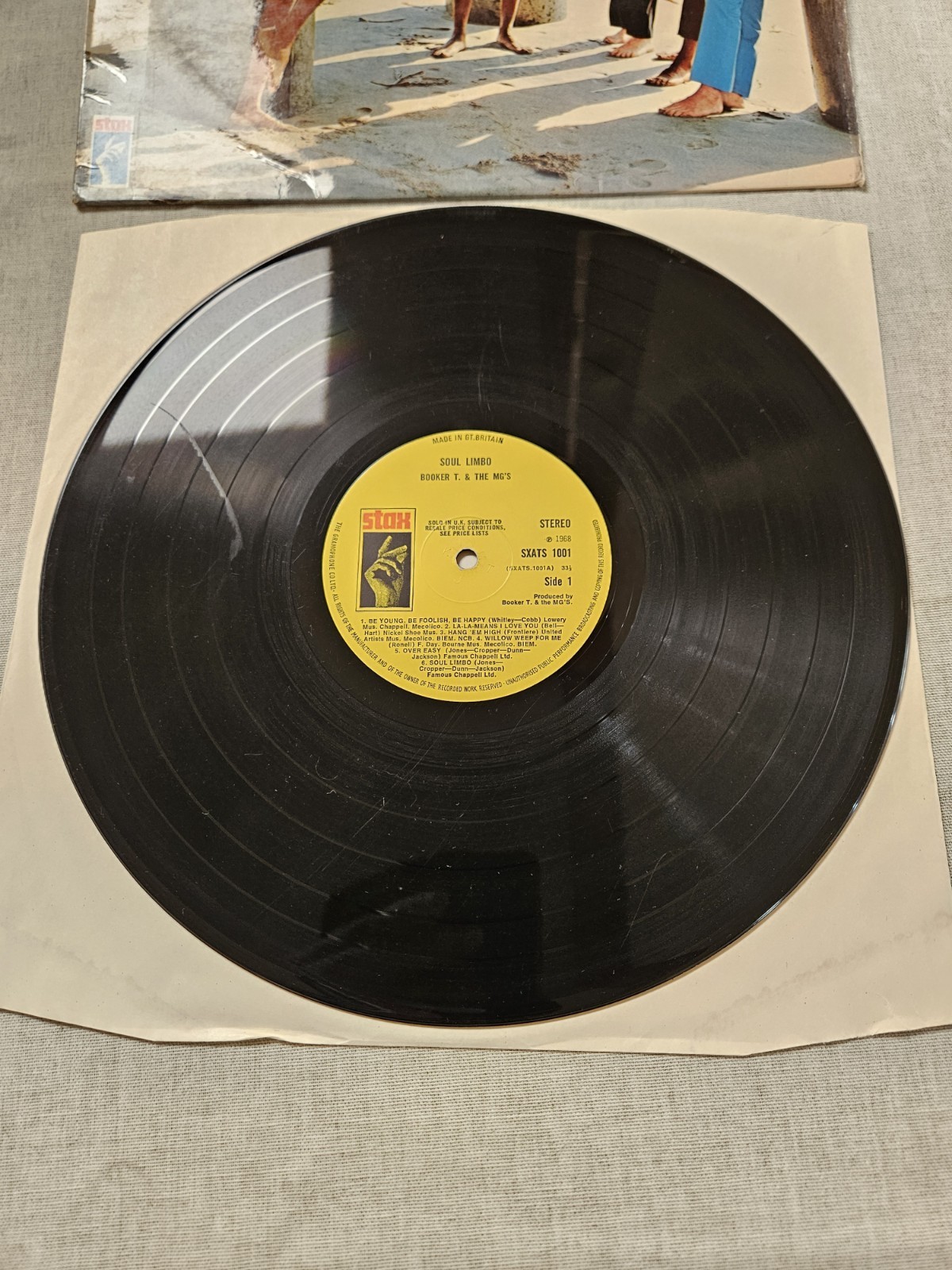 Booker T And The Mg’s Soul Limbo Over Easy Vinyl LP 1968 Pressing-VG