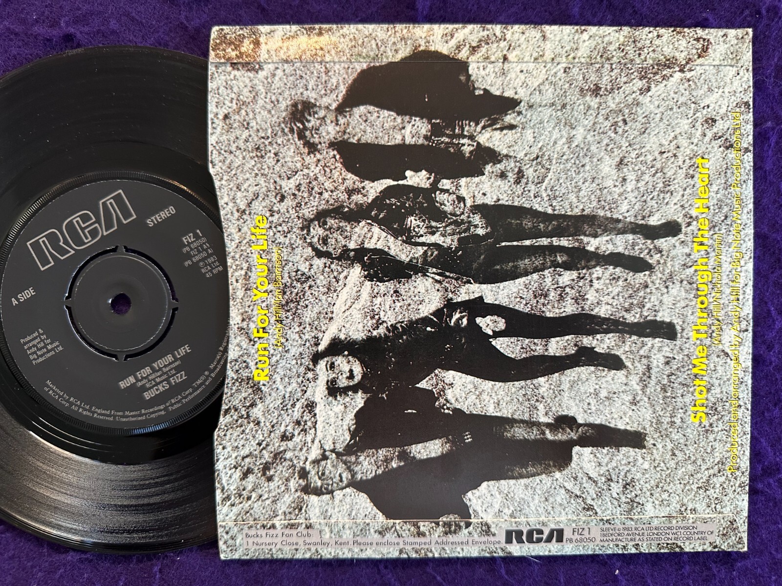 6x UK Lot 45 BUCKS FIZZ Rules Of / Run For / My Camera / The Land of / Piece of