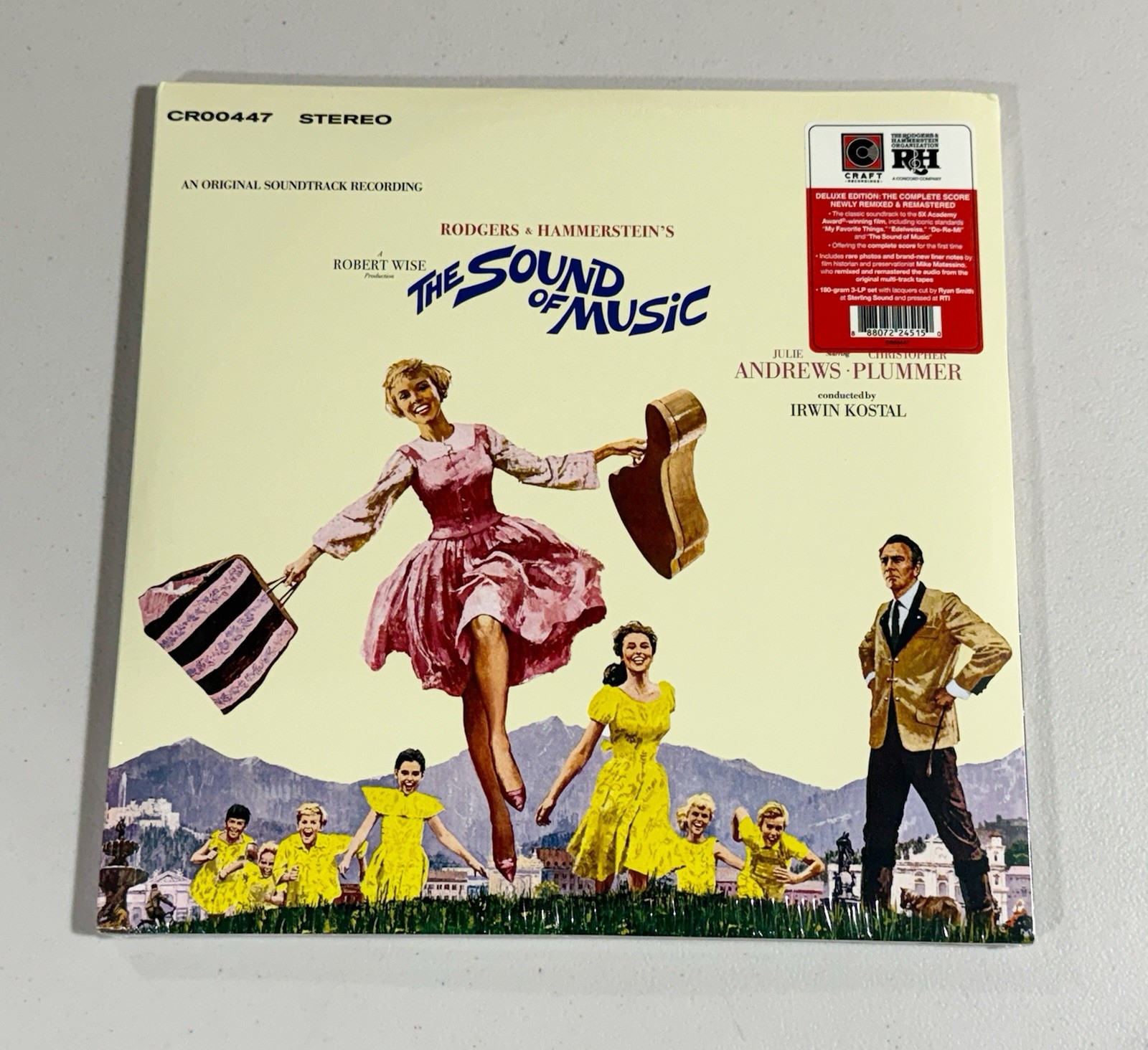 The Sound of Music Original Soundtrack 3LP 180 Gram Vinyl NEW Corner Bend