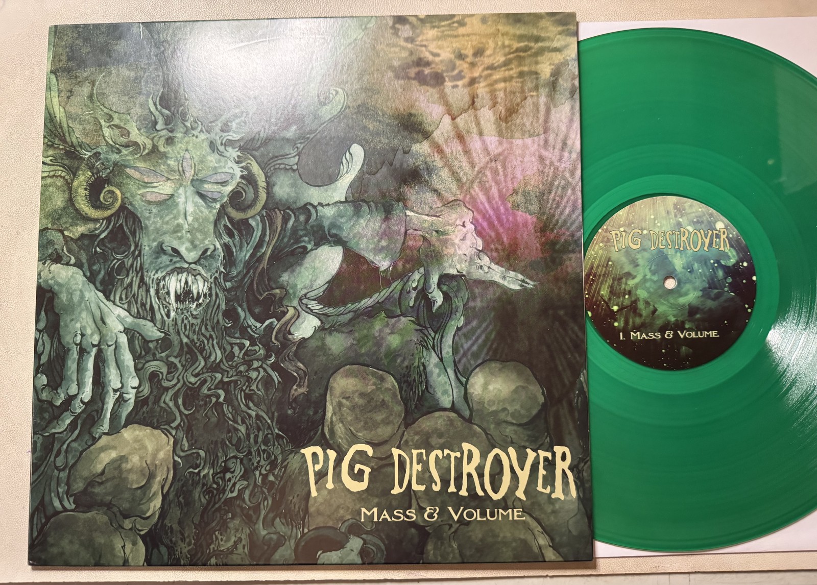 Pig Destroyer – Mass & Volume (12″, EP, Gre) 2014 Relapse Records RR 7291