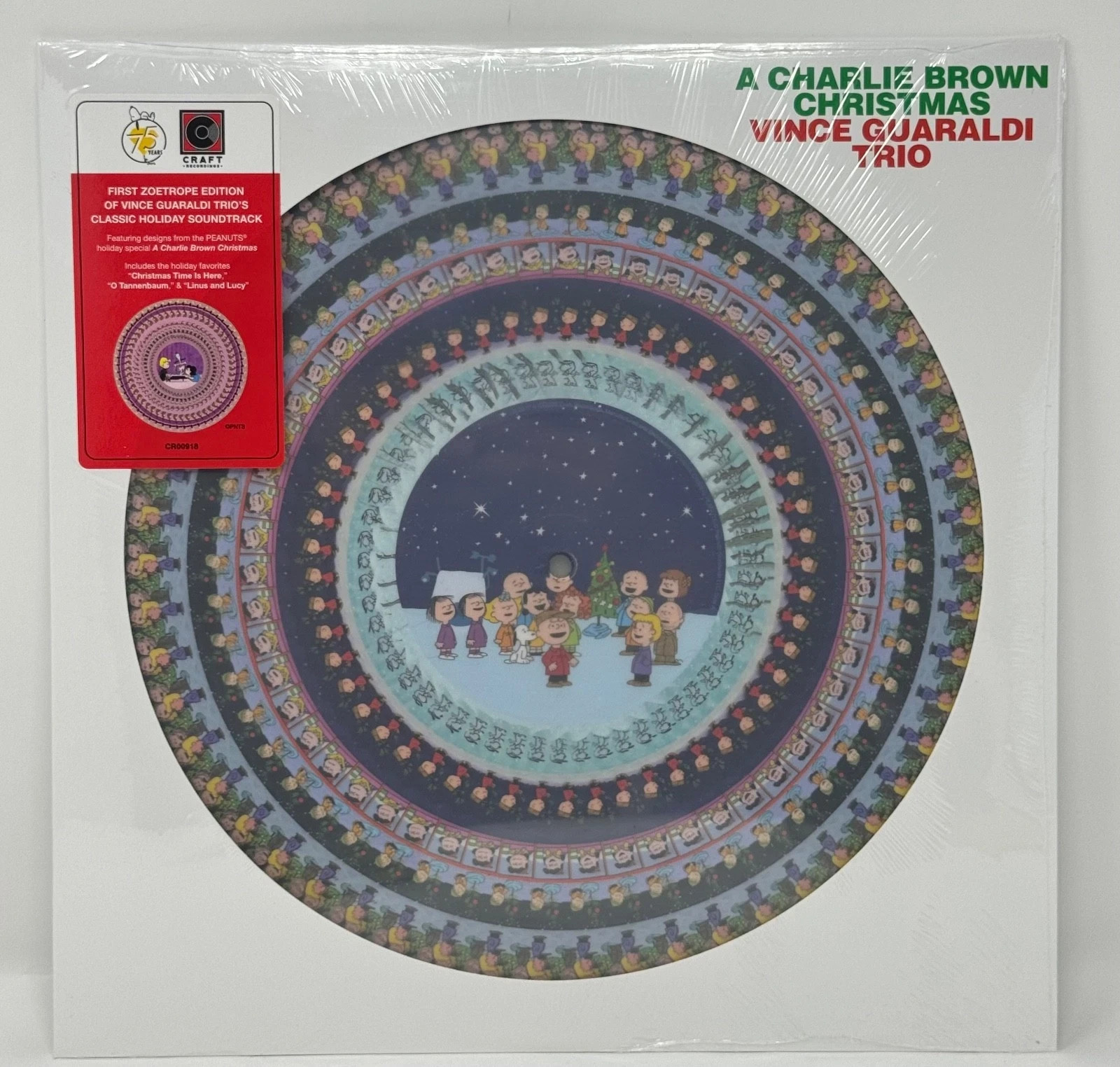 A Charlie Brown Christmas Vince Guaraldi Zoetrope Vinyl Pic Disc