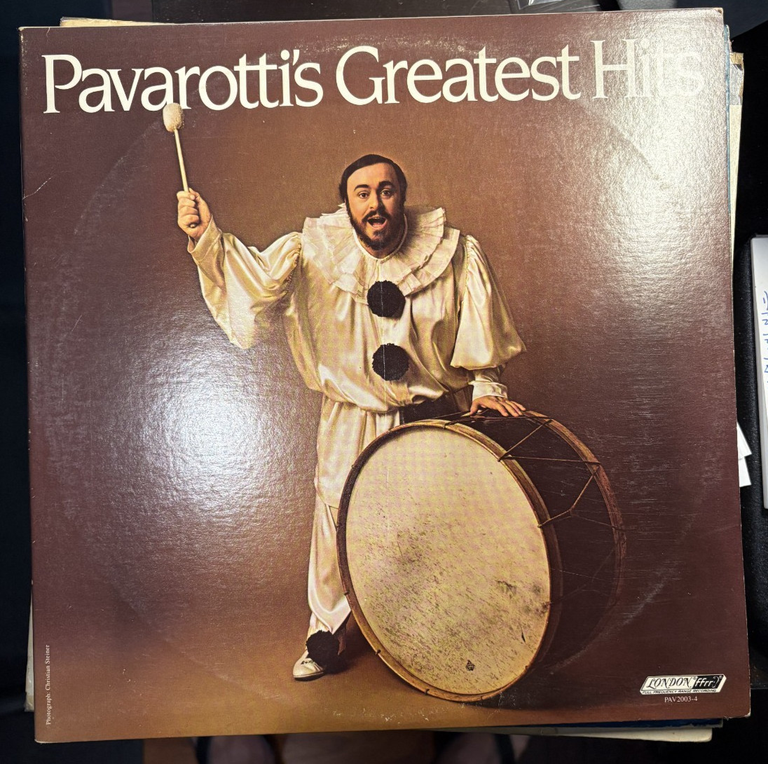 Luciano Pavarotti’s Greatest Hits 1980 2xLP Set London Records PAV2003-4 EX/VG+