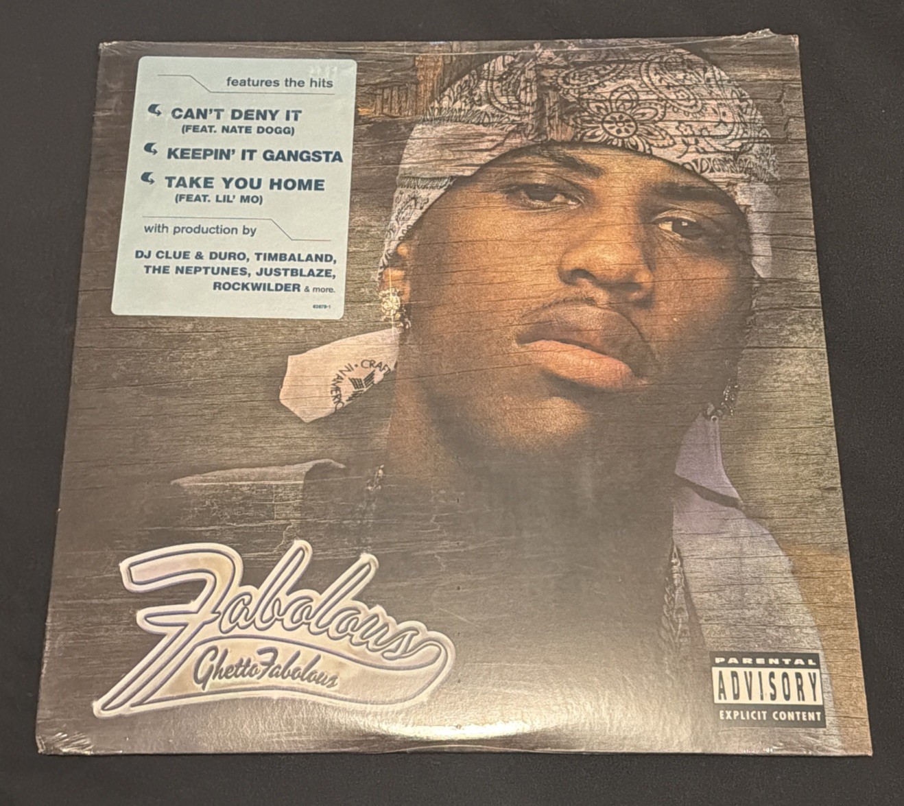 SEALED – 2001 FABOLOUS , Ghetto Fabulous Album Vinyl w Hype