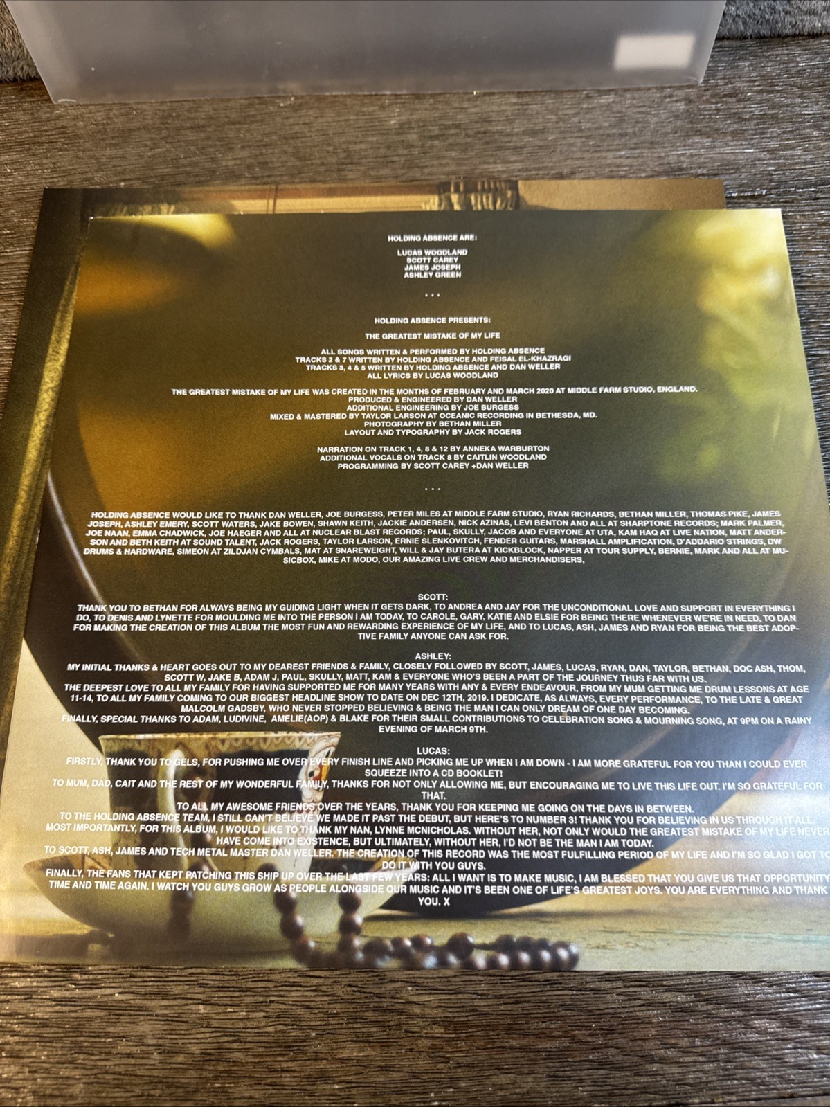 The Greatest Mistake of My Life-Sea Blue & Milky Clear Galaxy by Holding Absence