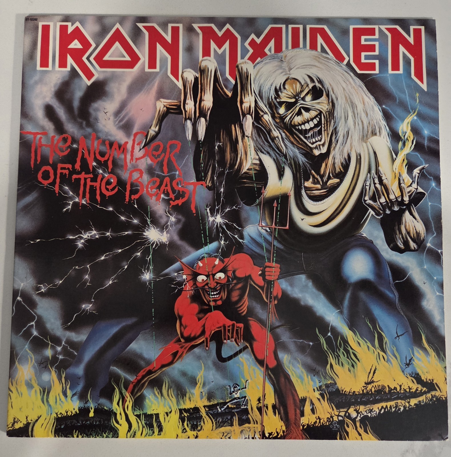 Iron Maiden LP – The Number of the Beast 1982 Harvest Records ST 12202