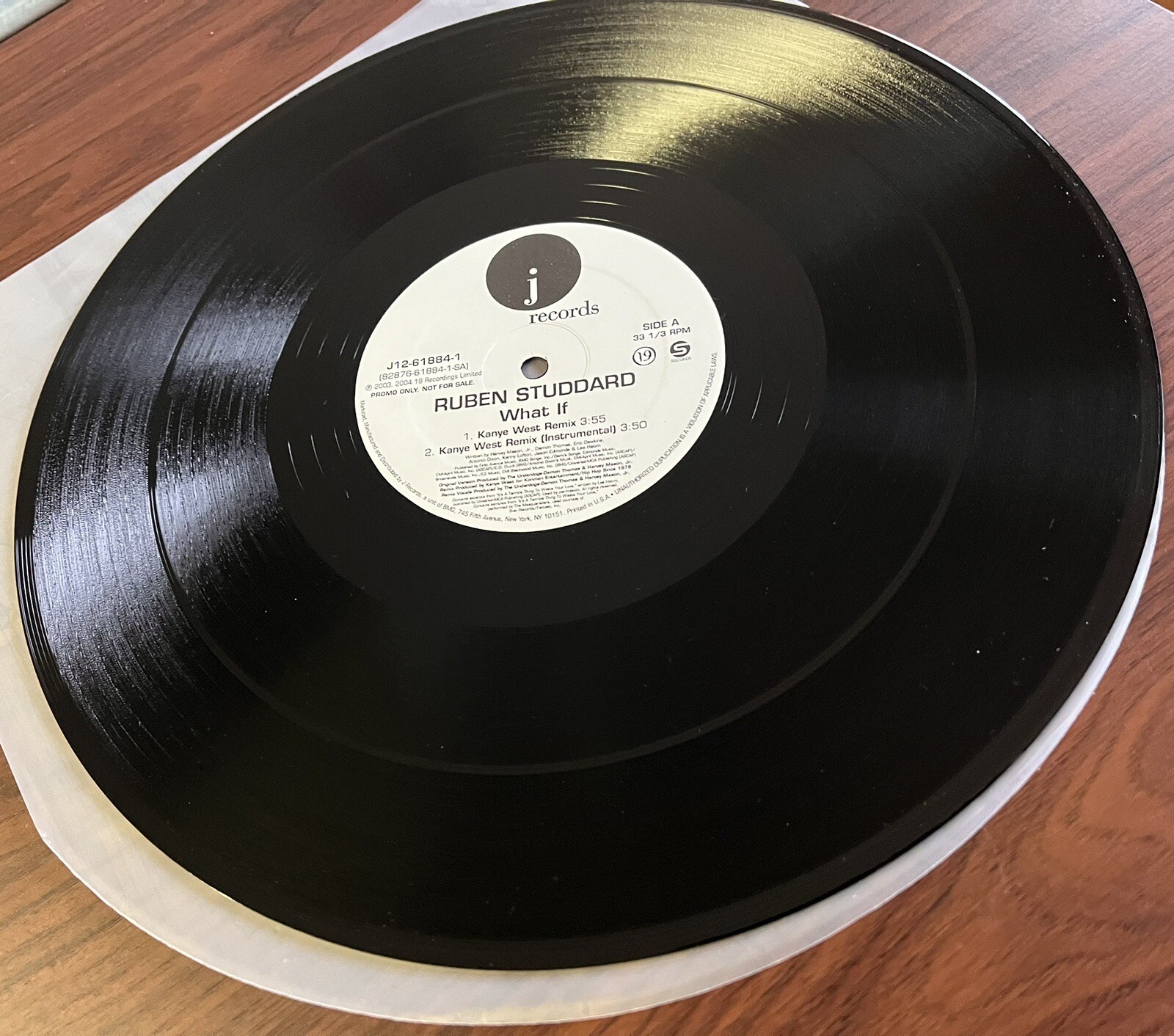 Ruben Studdard, “What If”, 12″ Used Vinyl, J Records, 2003, 2004 J Records