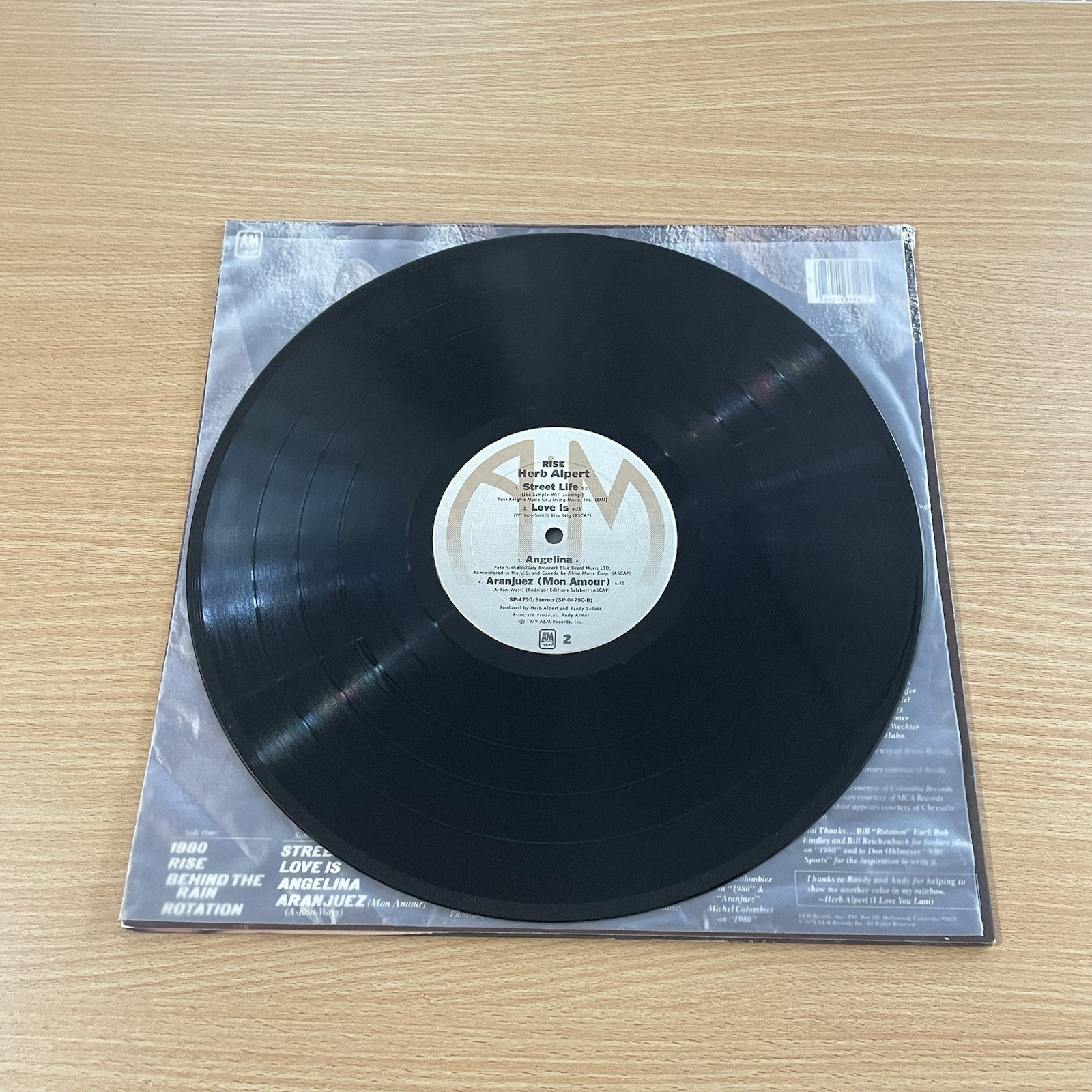 Herb Alpert – Rise 1979 Reissue Vinyl LP Latin Jazz/Funk VG