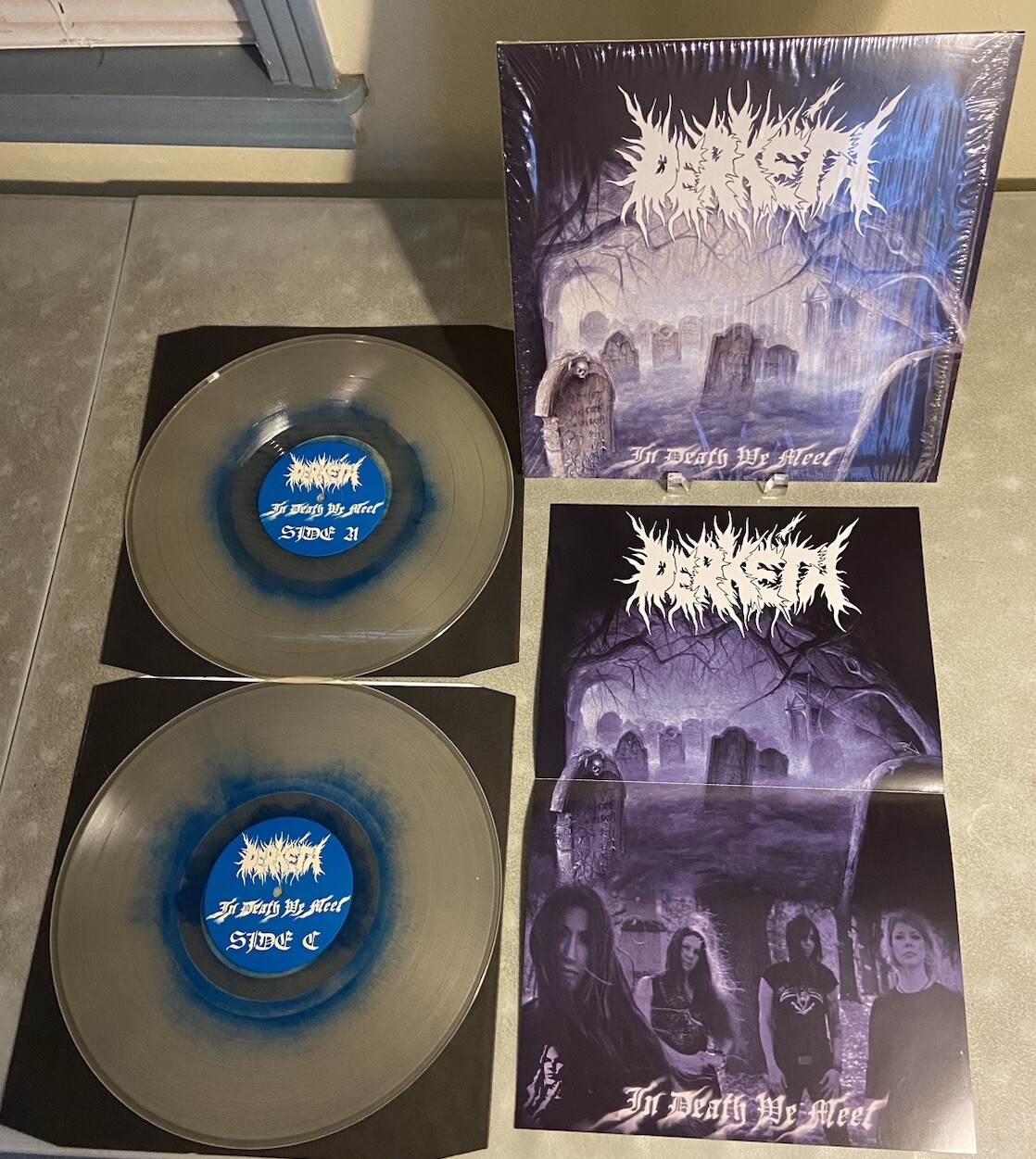 NM Derketa In Death We Meet Gatefold Colored Vinyl Double LP 12” Official