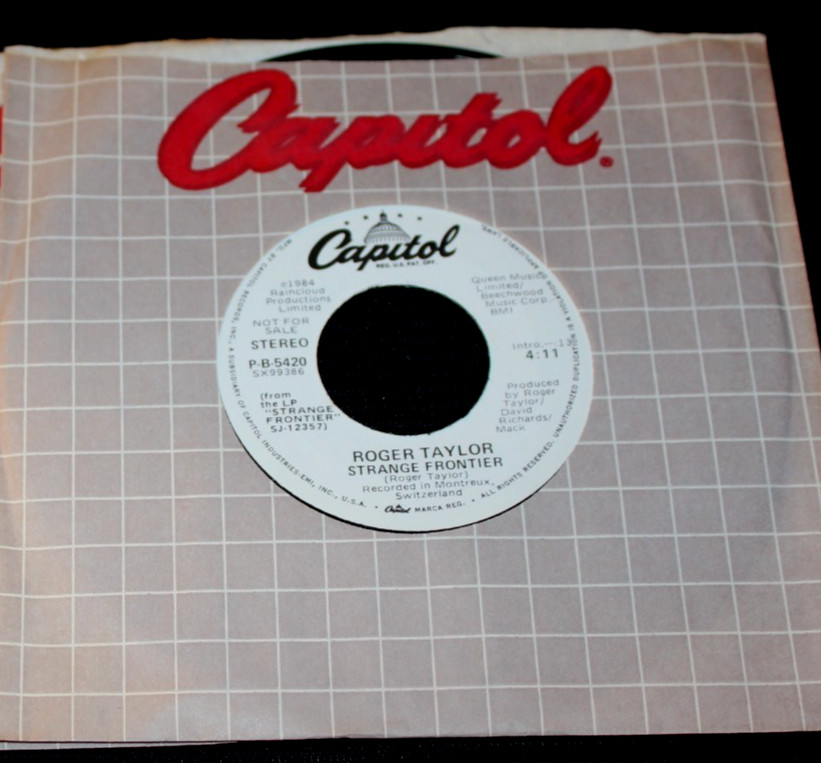 ROGER TAYLOR (QUEEN) – Strange Frontier (1984 7″ 45 U.S. Promo) NM Vinyl