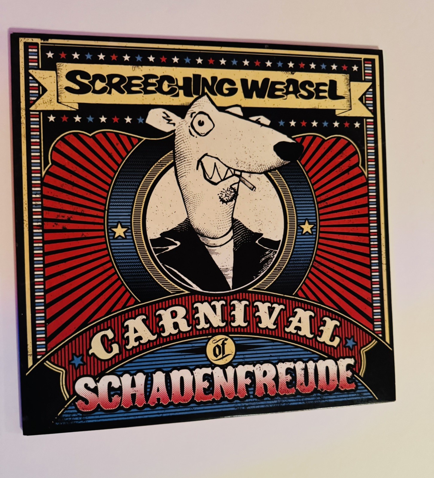 Screeching Weasel Carnival of Schadenfreude LP red vinyl Recess Records 2011 VG+