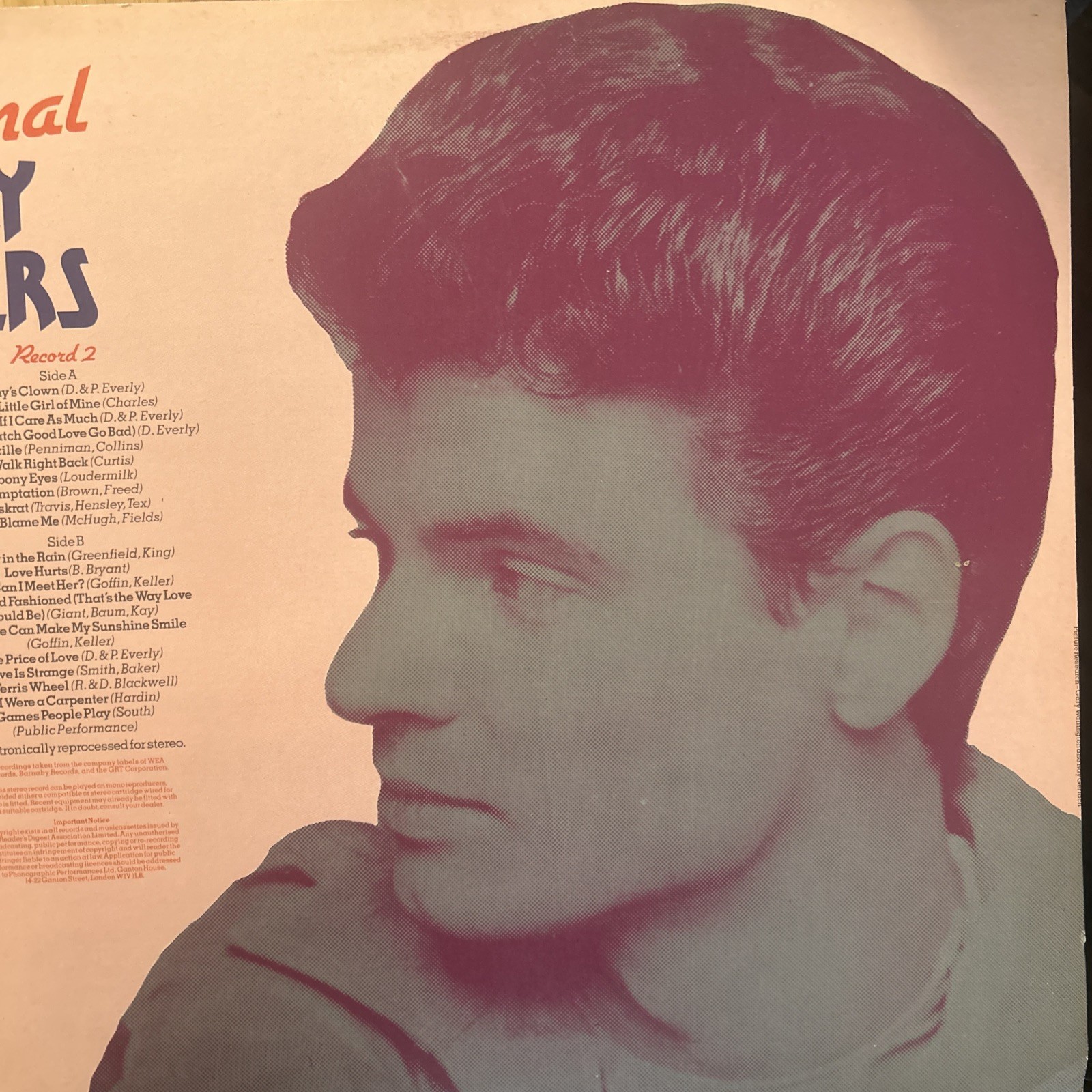 Everly Brothers – The Sensational Everly Brothers – 2LP – Gatefold – UK – 1979 –