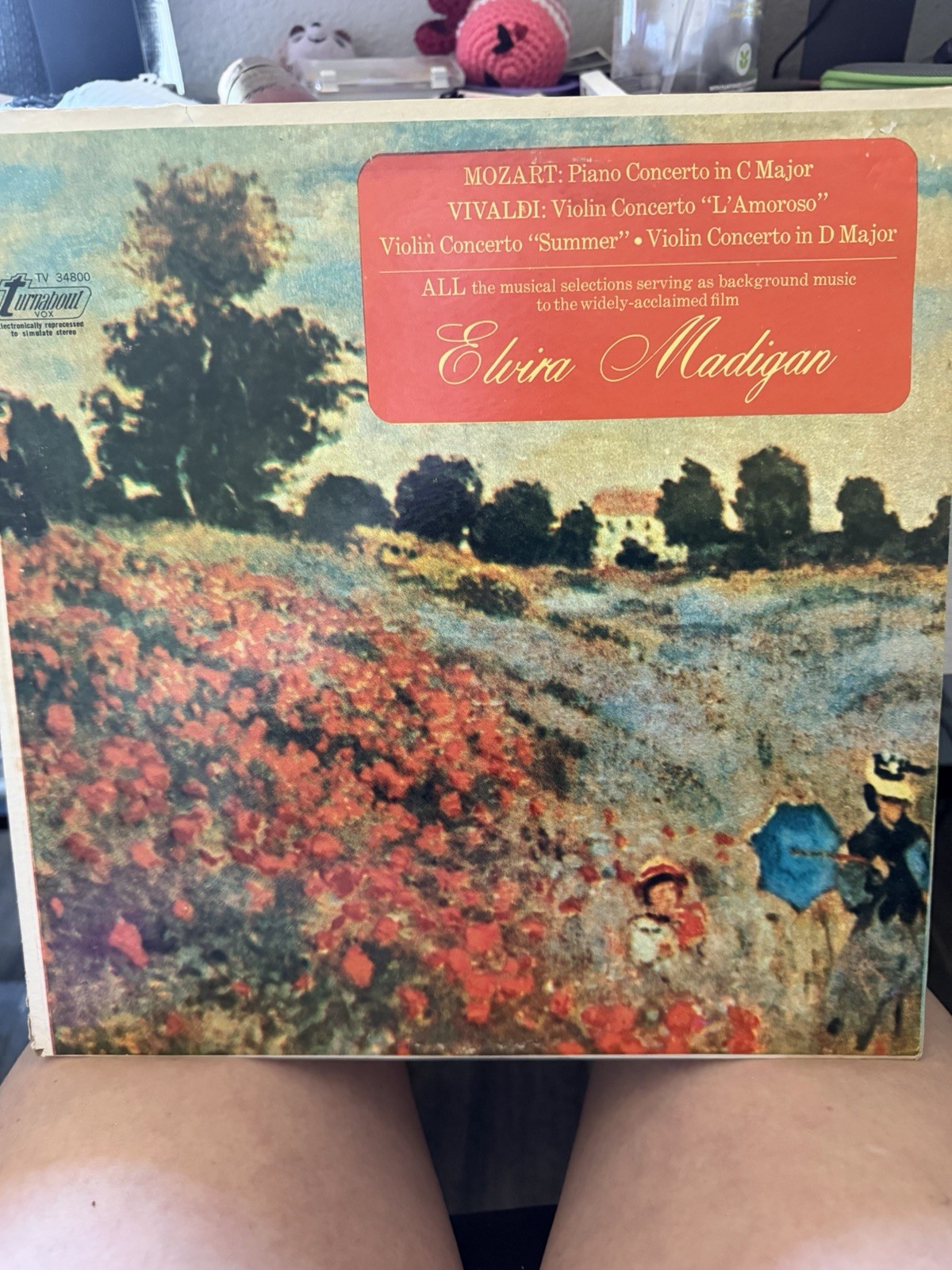 Vox Elvira Madigan DL 34800 12″ Vinyl LP Mozart & Vivaldi Piano/Violin