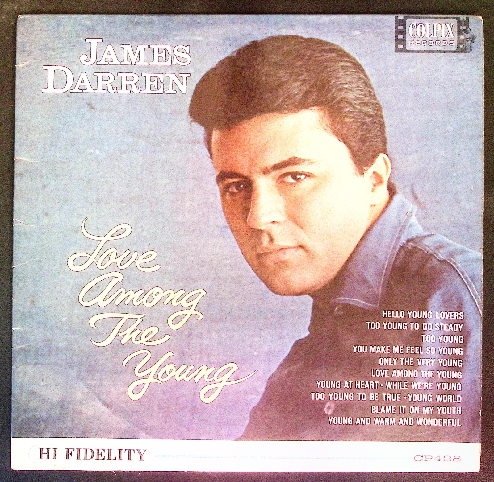 JAMES DARREN LOVE AMONG THE YOUNG COLPIX RECORDS VINYL LP 224-101