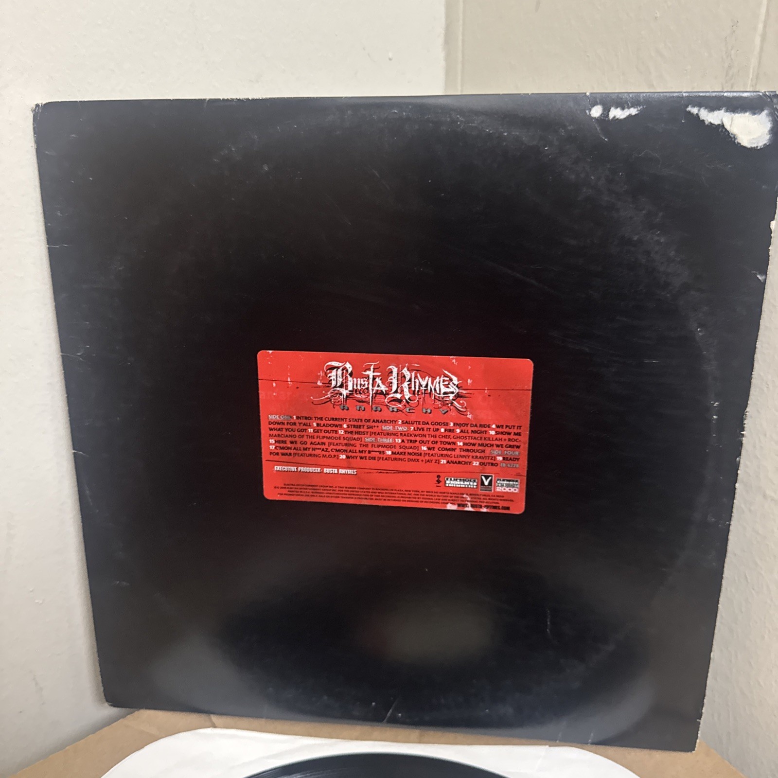 BUSTA RHYMES – ANARCHY DBL LP 2000 ELEKTRA RECORDS ED-6228 VG++