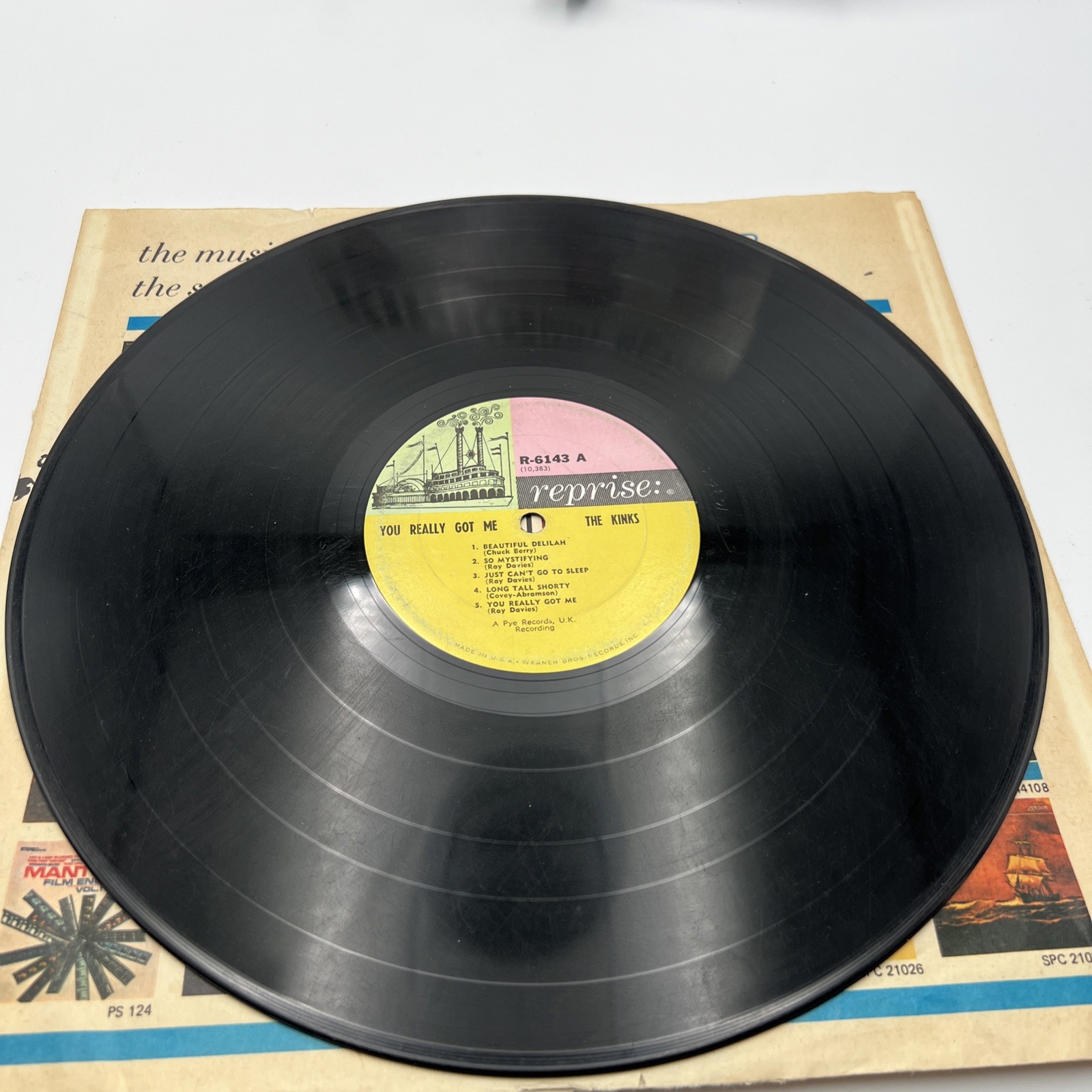 THE KINKS, YOU REALLY GOT ME, LP, REPRISE 6143 MONO ORIGINAL FIRST PRESSING 1965