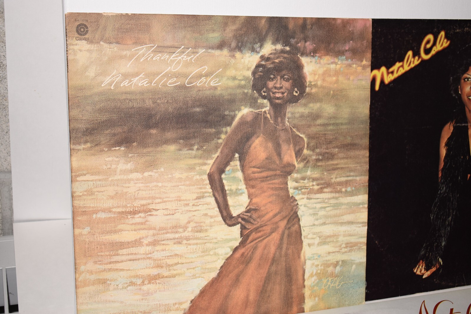 Lot of 3 Natalie Cole Vinyl, LP Natalie, Unpredictable & Thankful