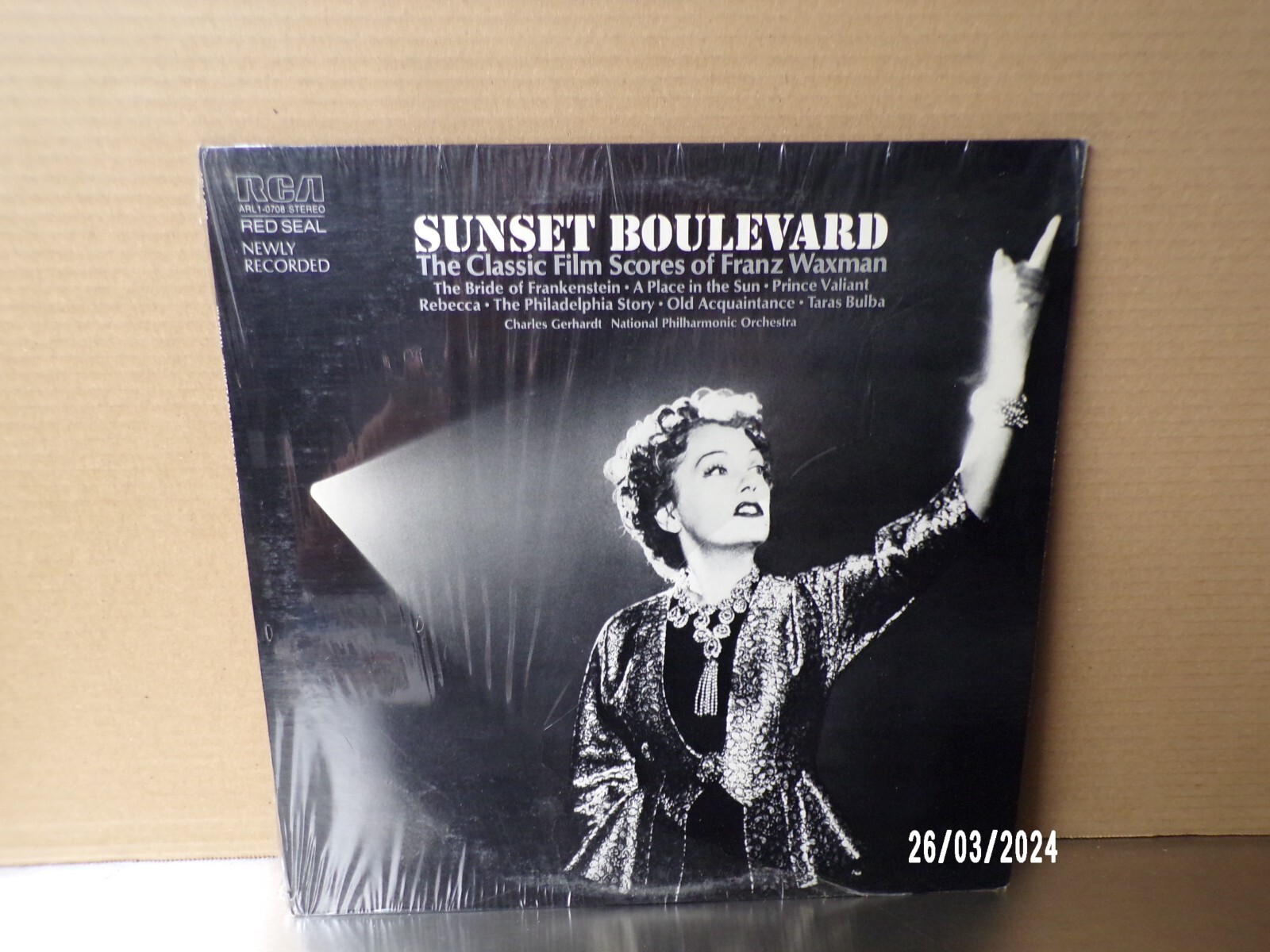 VINTAGE 1978 SUNSET BOULEVARD+CLASSIC FILM SCORES FRANZ WAXMAN MOVIE Soundtrack