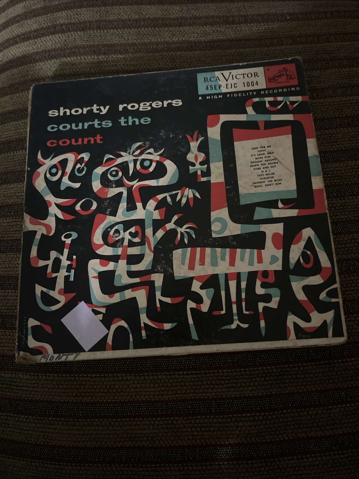 SHORTY ROGERS: courts the count RCA 7″ 3x EP 45 RPM