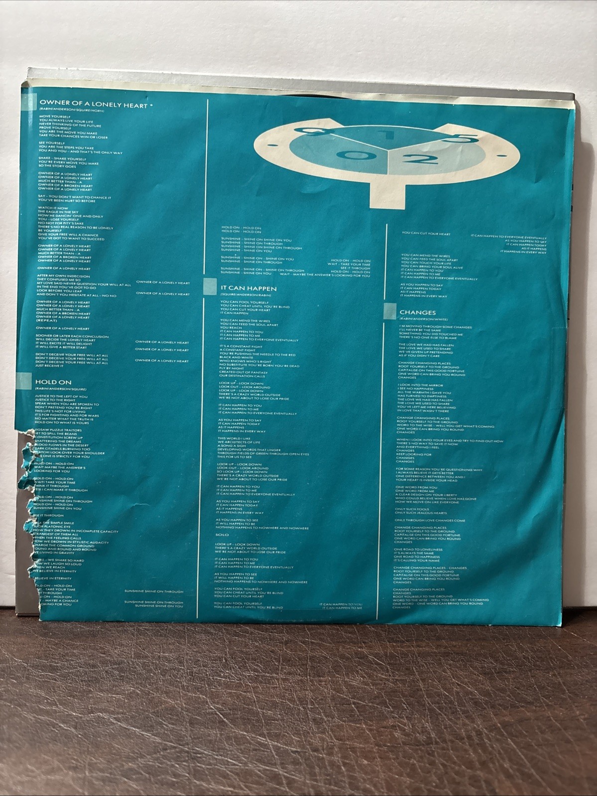 YES 90125 (1983, Vinyl LP, ATCO, AR) Owner Of A Lonely Heart Leave It / NM